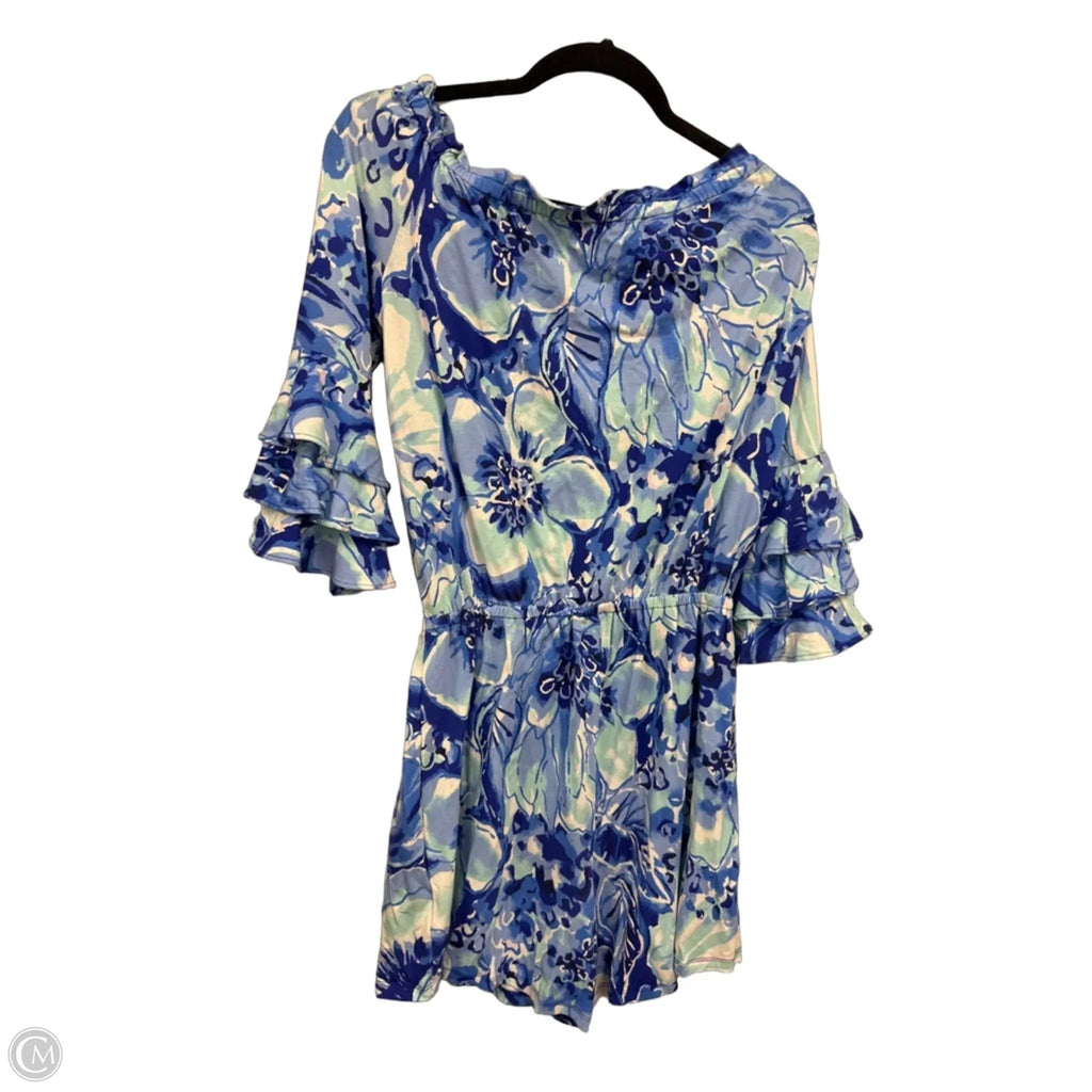 Dress Designer By Lilly Pulitzer In Blue & White, Size: M
