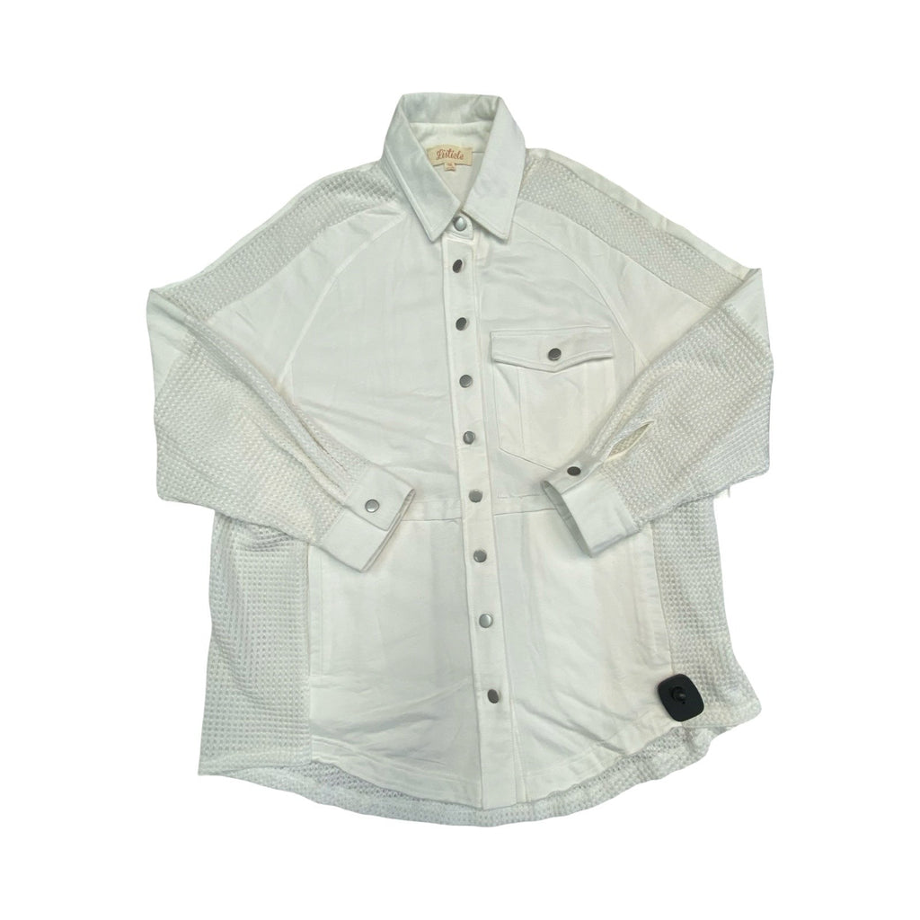 Jacket Shirt By Listicle In White, Size:M