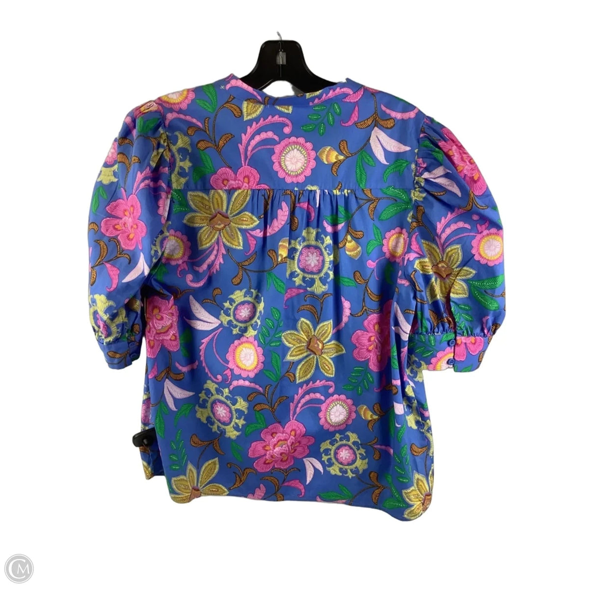 Top Short Sleeve By Sugar Lips In Floral Print, Size: L