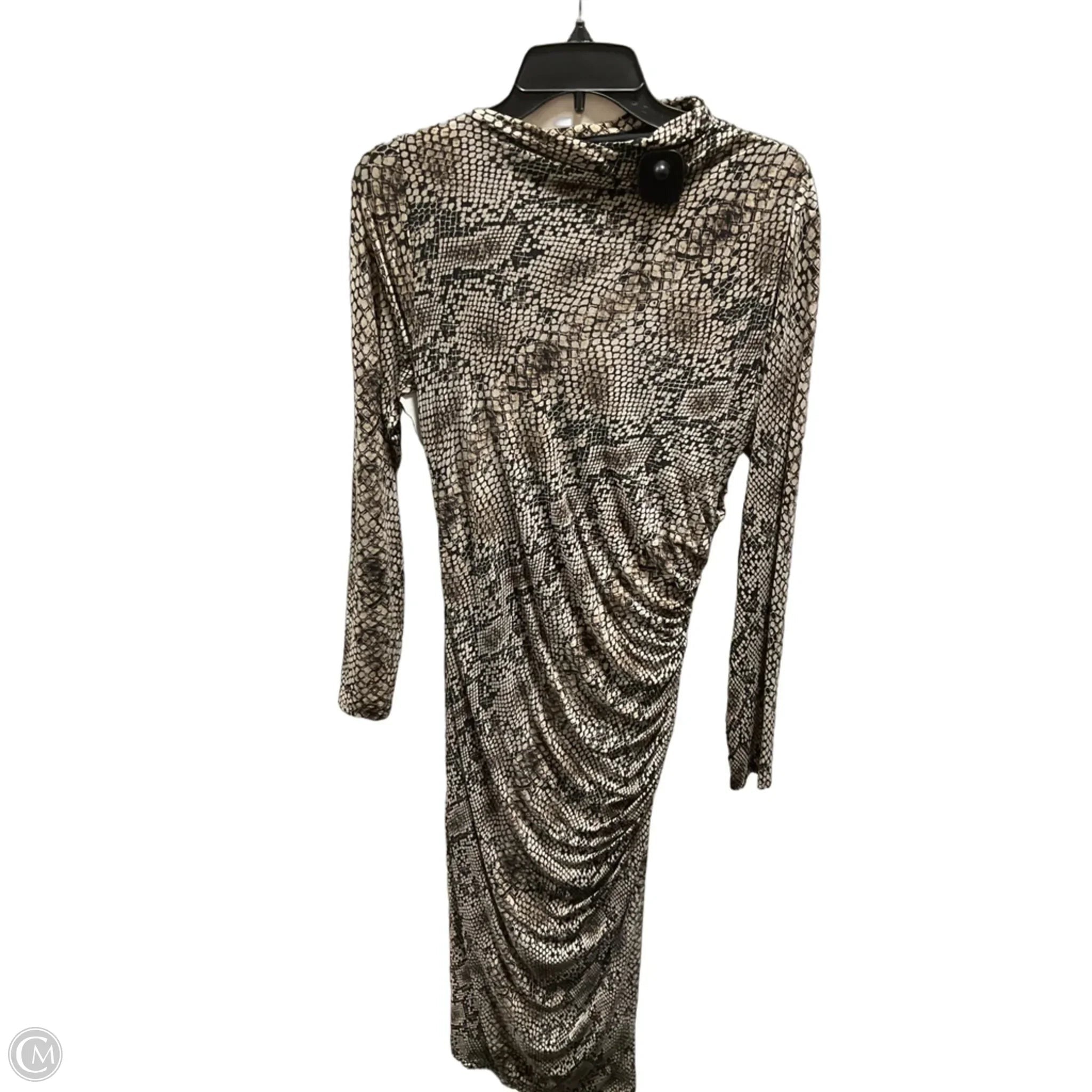 Dress Casual Maxi By White House Black Market In Snakeskin Print, Size: M
