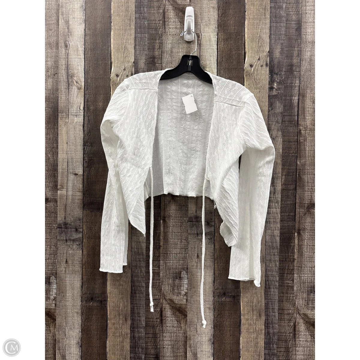 Cardigan By Clothes Mentor In White, Size: S