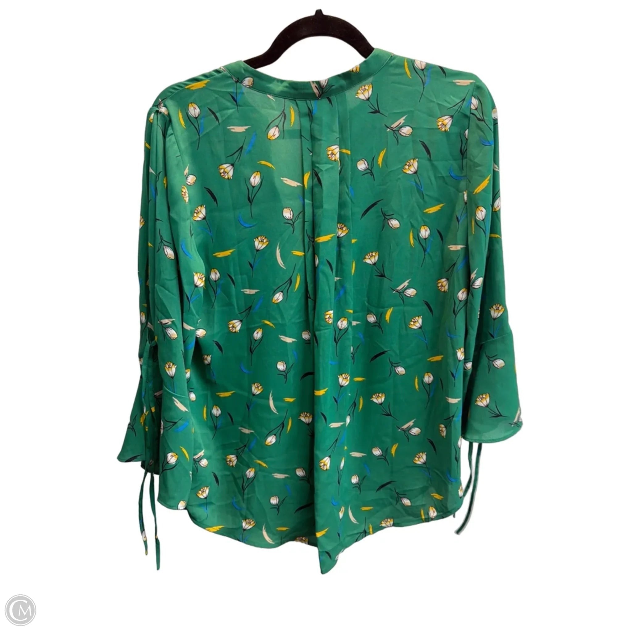 Blouse 3/4 Sleeve By 41 Hawthorn In Green, Size: S