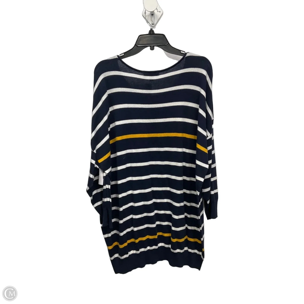 Top 3/4 Sleeve By 41 Hawthorn In Striped Pattern, Size: 3x