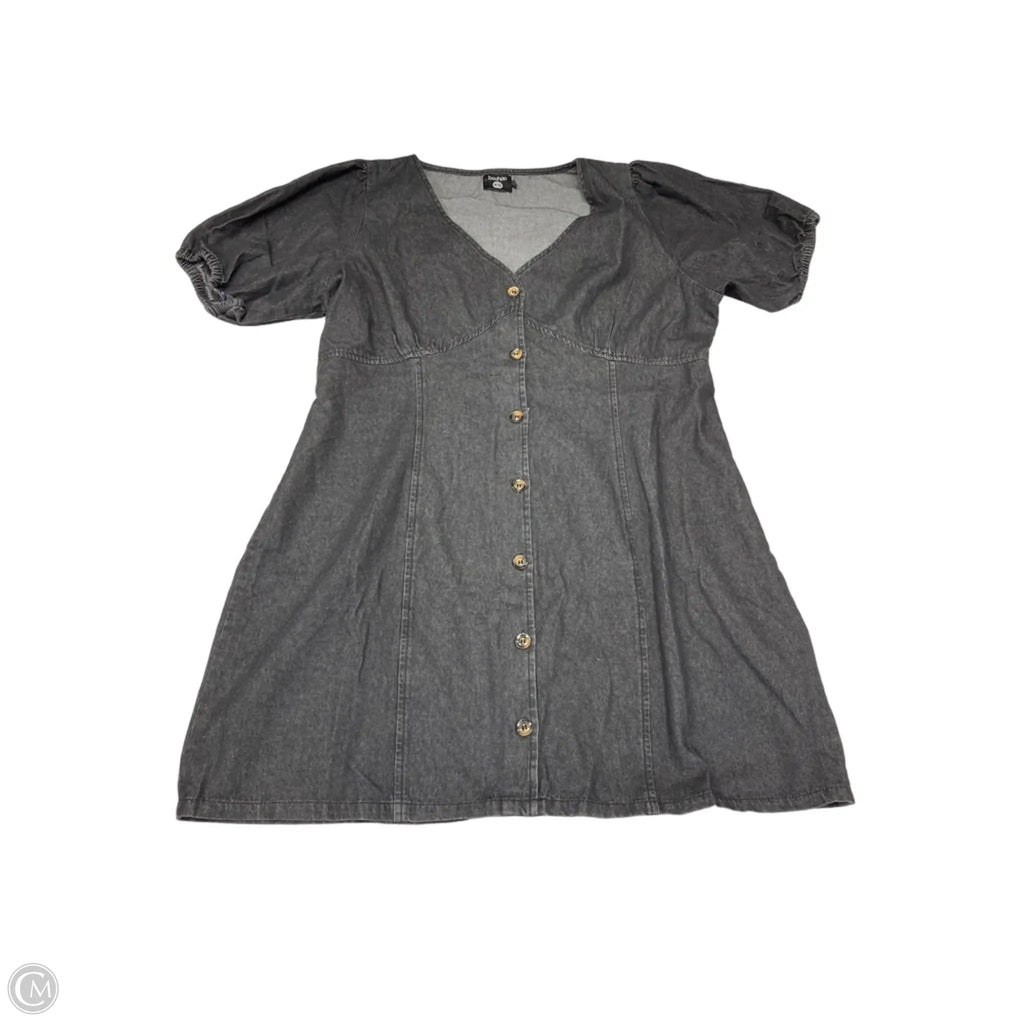 Dress Casual Midi By Boohoo Boutique In Black Denim, Size: 1x