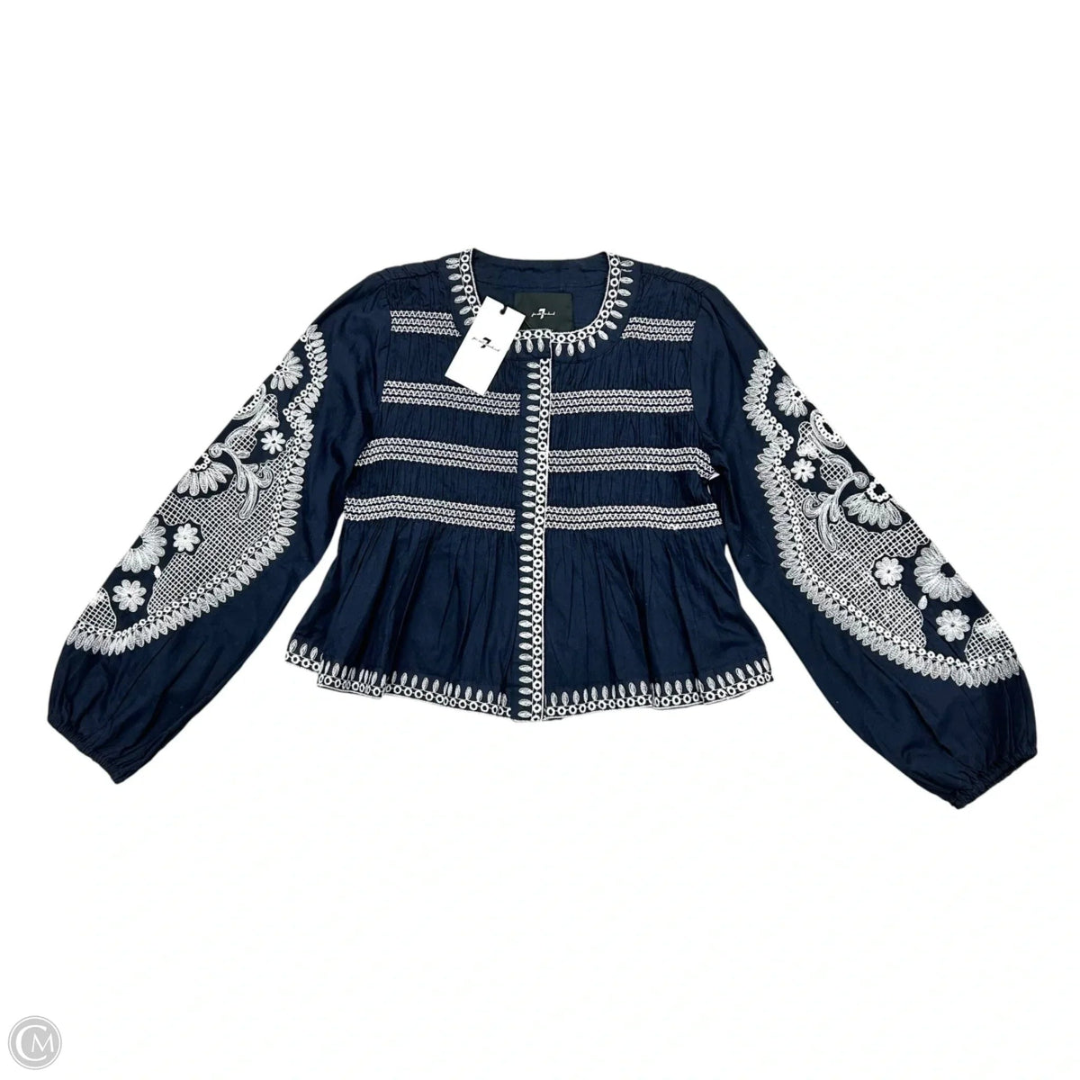 Blazer By 7 For All Mankind In Blue & White, Size: Xs