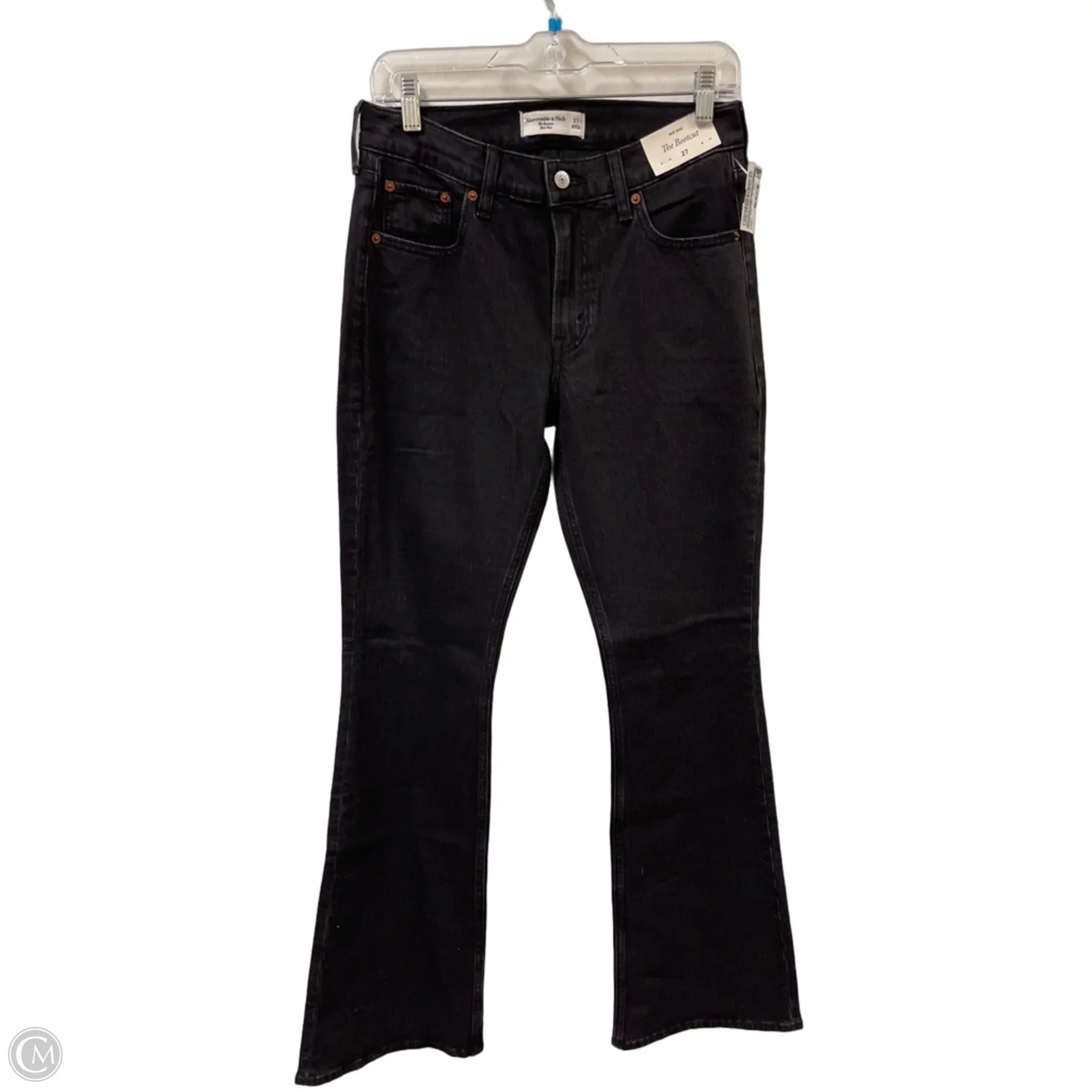 Jeans Boot Cut By Abercrombie And Fitch In Black, Size: 4