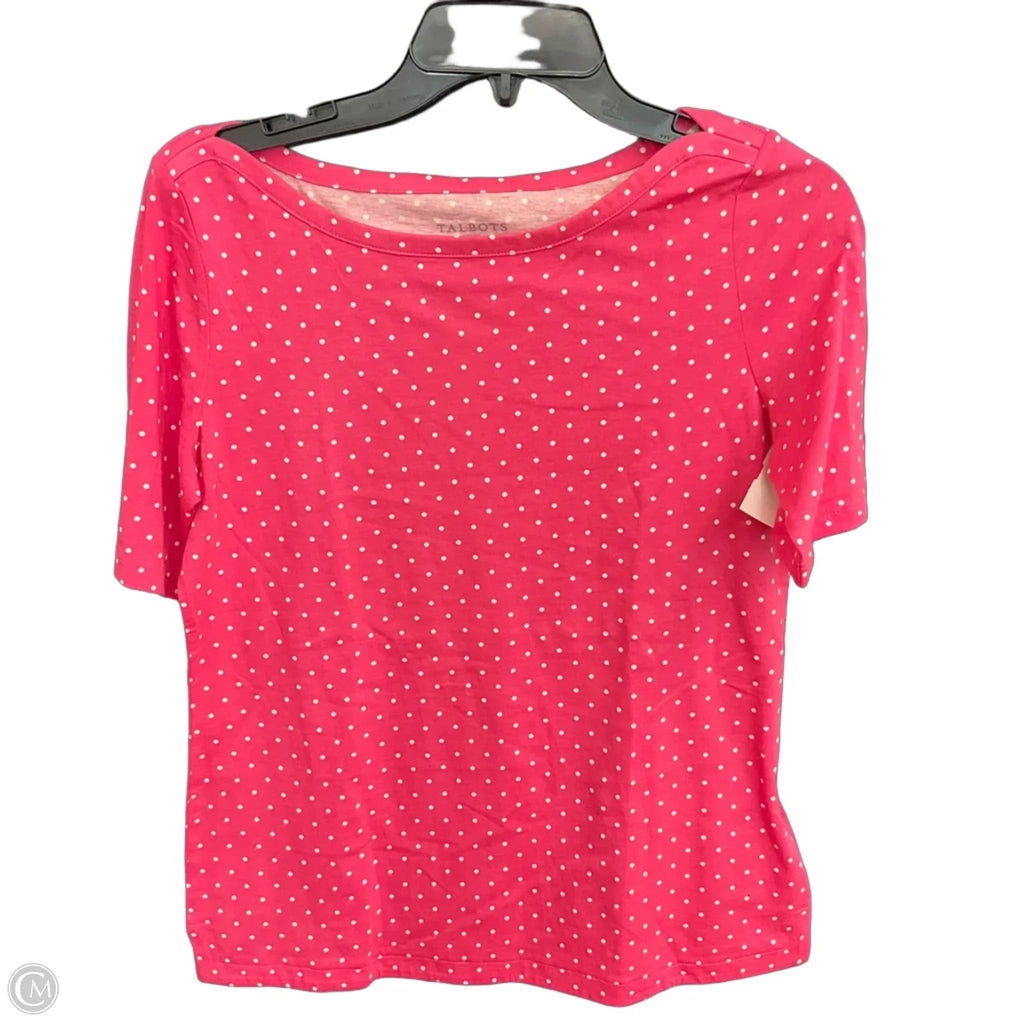Top Short Sleeve By Talbots In Pink, Size: Sp