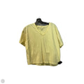 Top Short Sleeve By Clothes Mentor In Yellow, Size: Xl