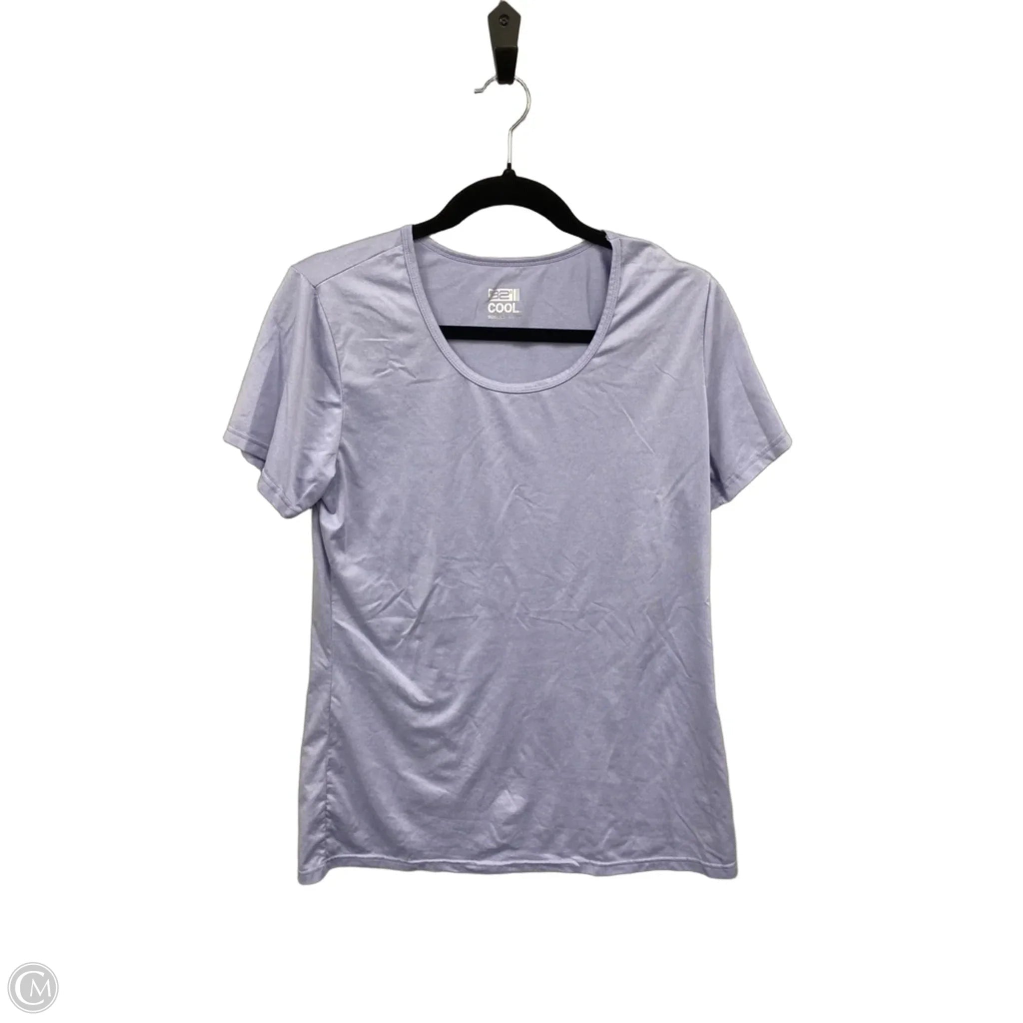Athletic Top Short Sleeve By 32 Degrees In Purple, Size: L