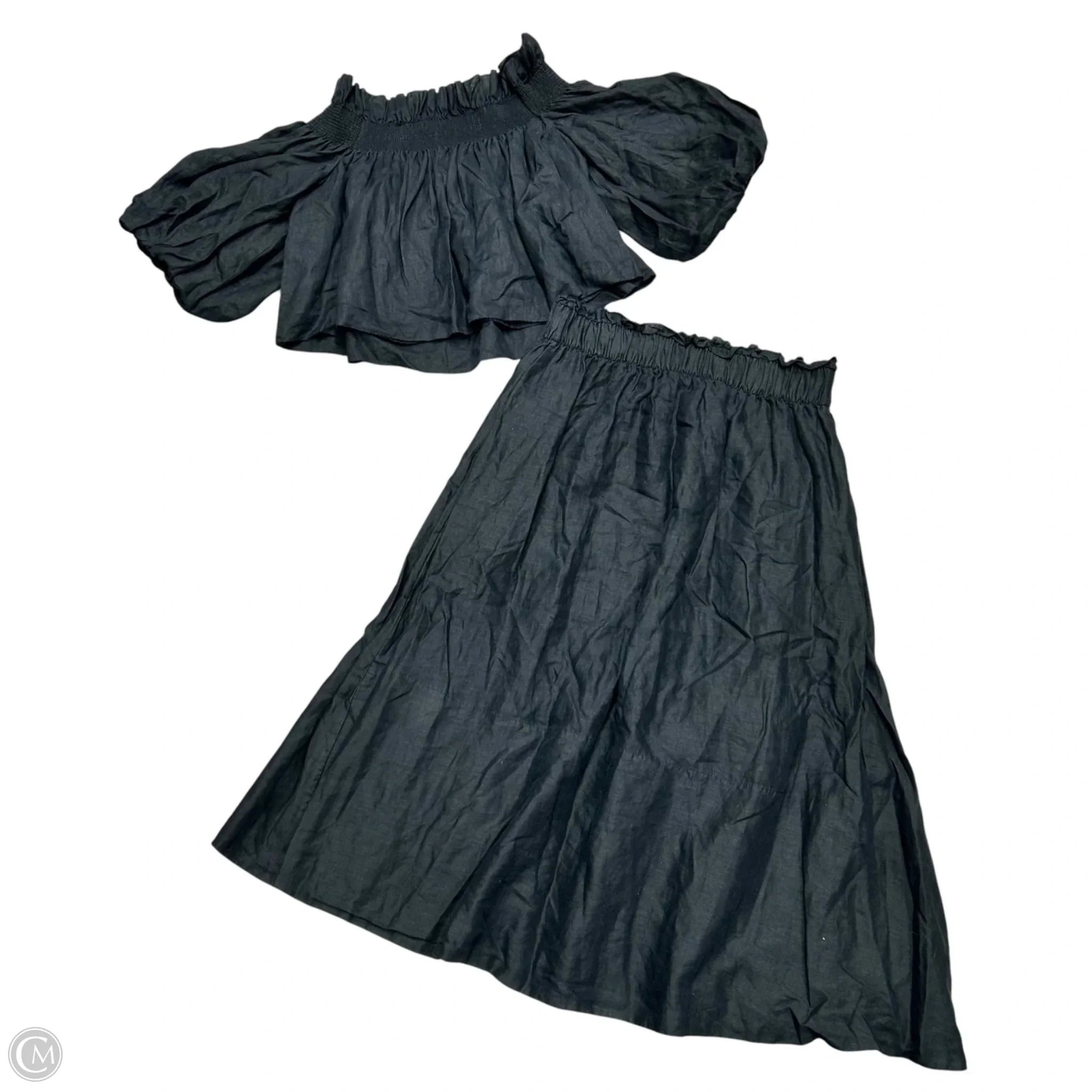 Skirt Set 2pc By Banana Republic In Black, Size: M