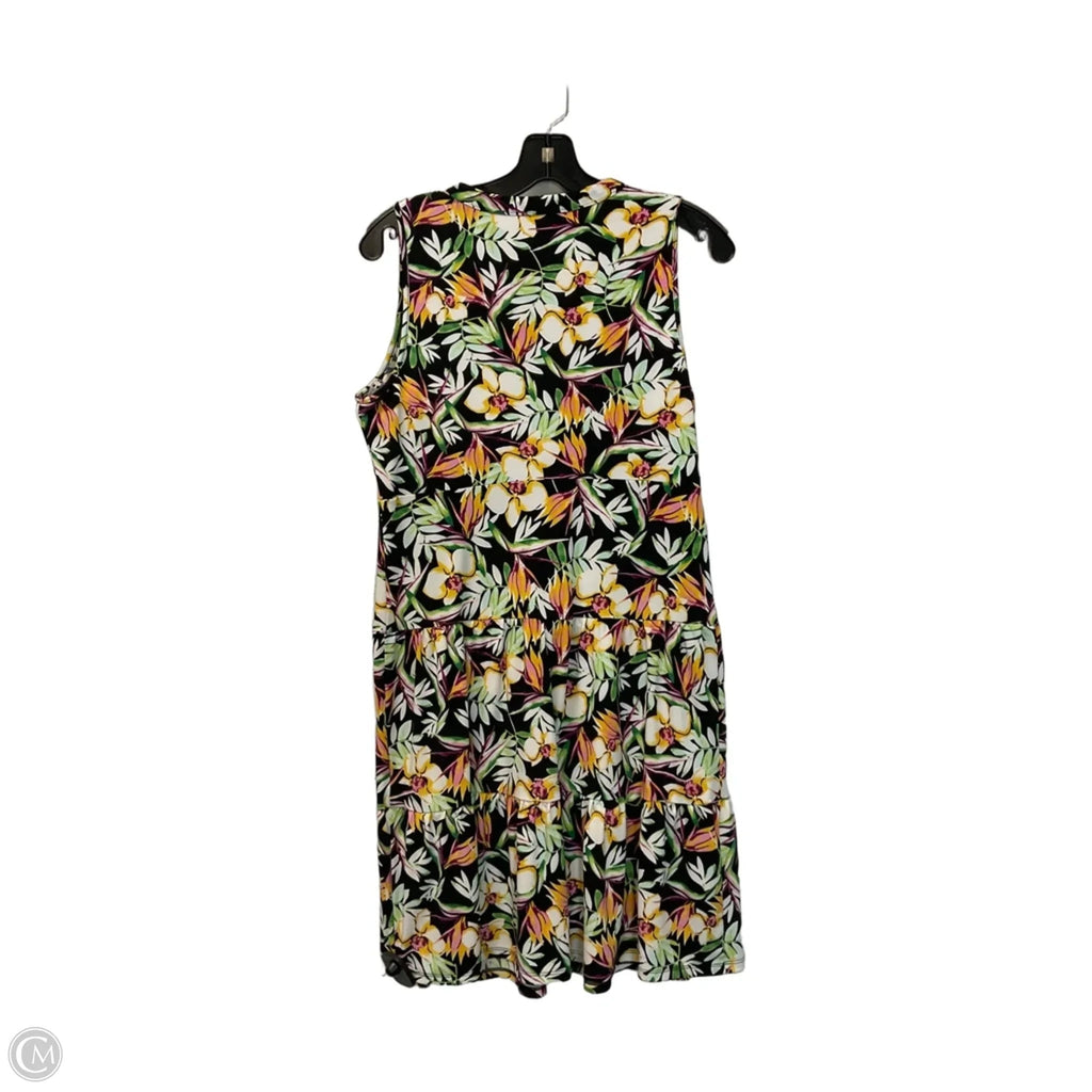 Dress Casual Short By White House Black Market In Tropical Print, Size: S