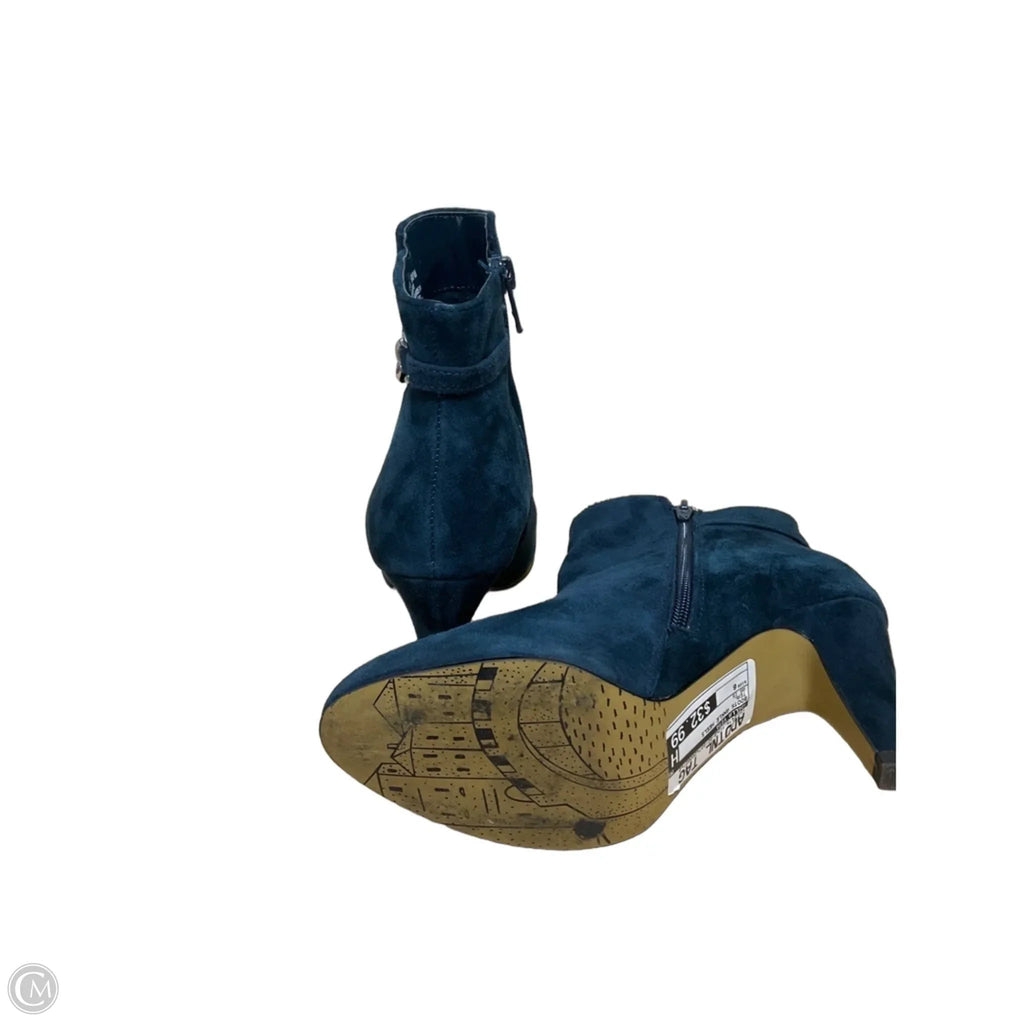Boots Ankle Heels By Bella Vita In Teal, Size: 6