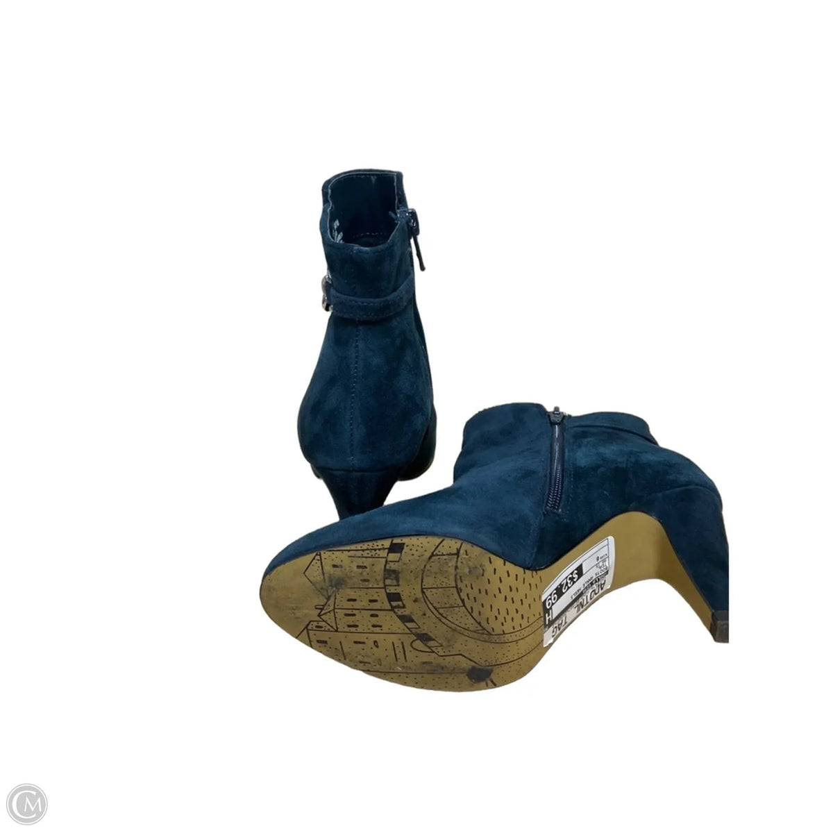 Boots Ankle Heels By Bella Vita In Teal, Size: 6