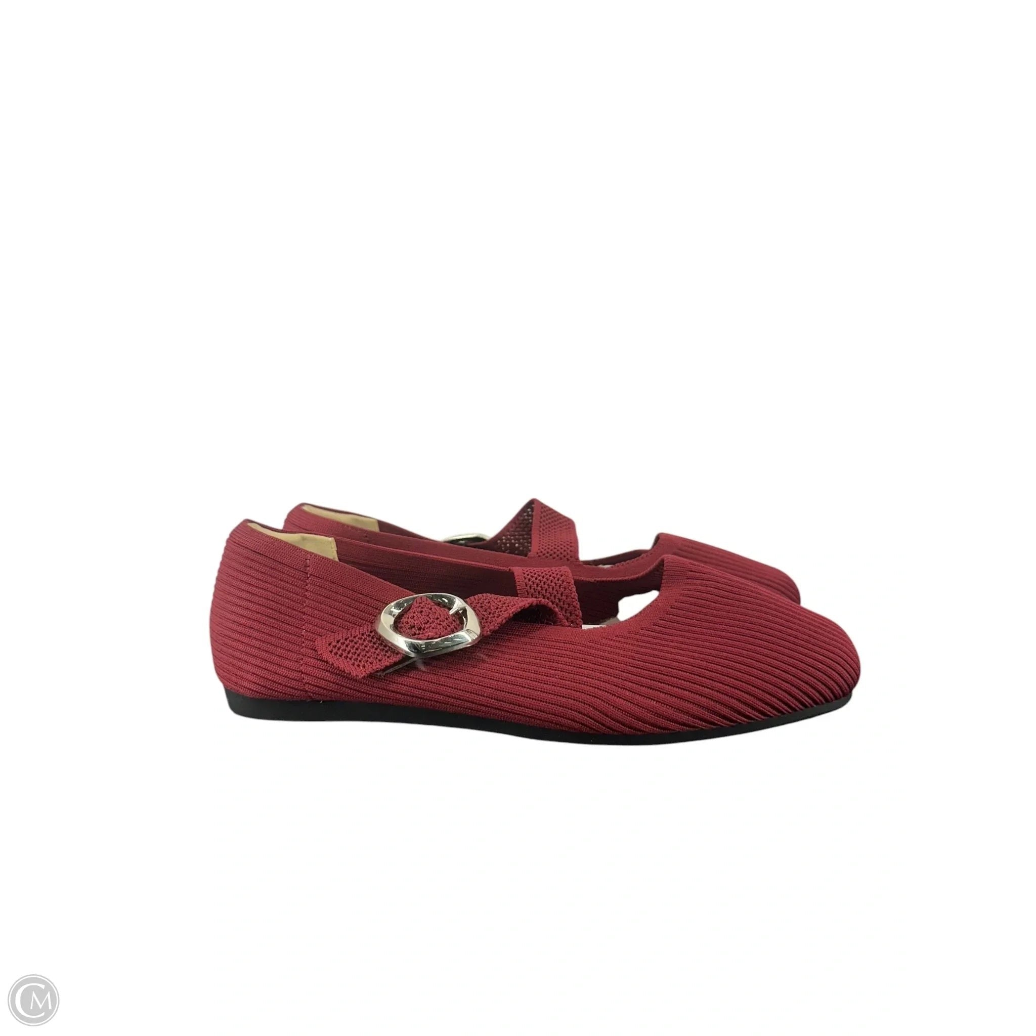 Shoes Flats By Clothes Mentor In Maroon, Size: 8