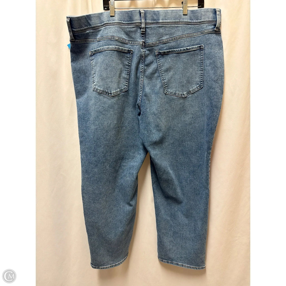 Jeans Straight By Terra & Sky In Blue Denim, Size: 2x
