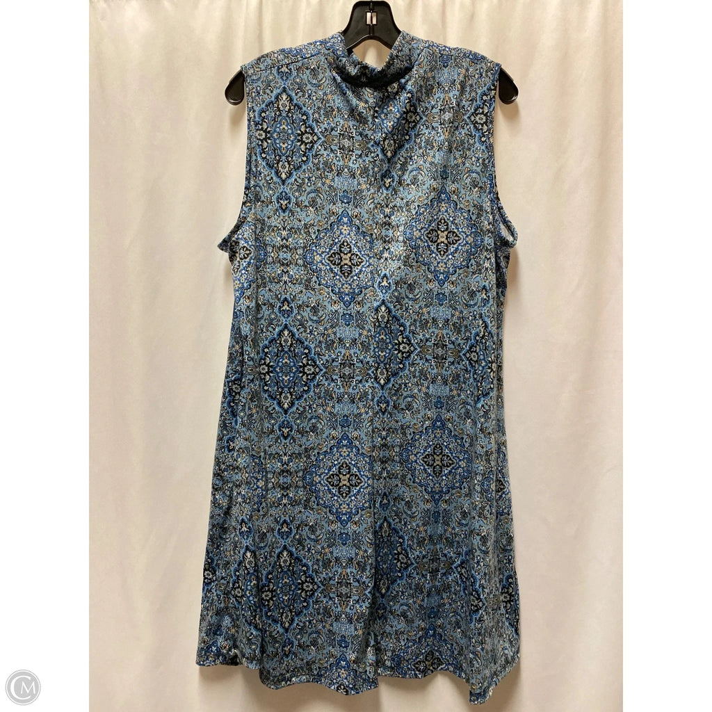 Dress Casual Midi By Joe Boxer In Blue, Size: 1x