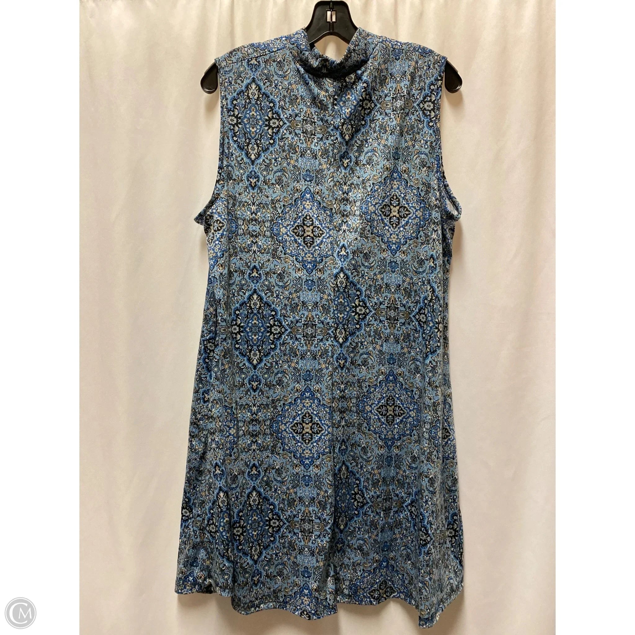 Dress Casual Midi By Joe Boxer In Blue, Size: 1x