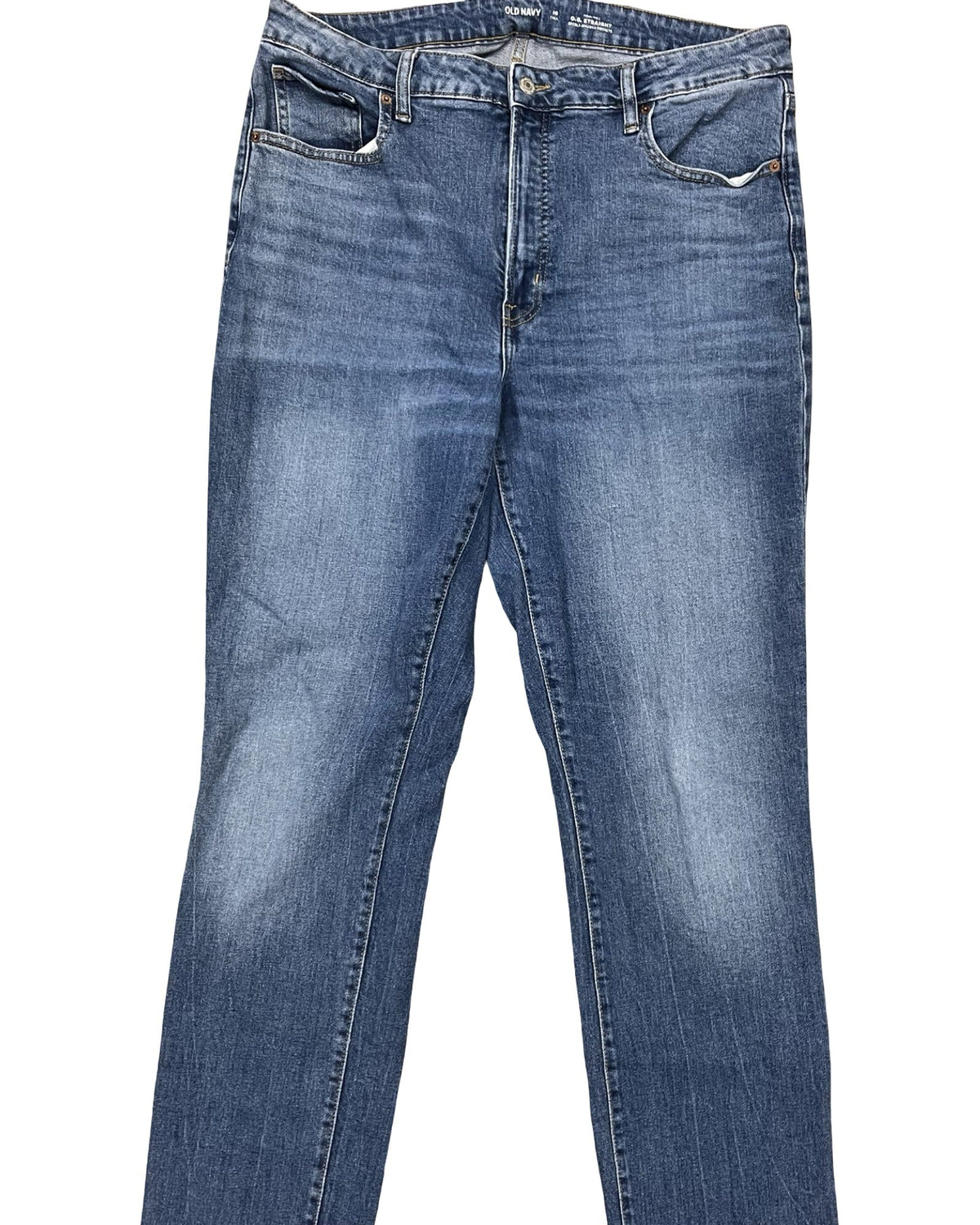 Jeans Straight By Old Navy In Blue Denim, Size:16L