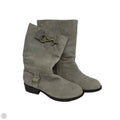 Boots Mid-calf Heels By Cole-haan In Grey, Size: 8