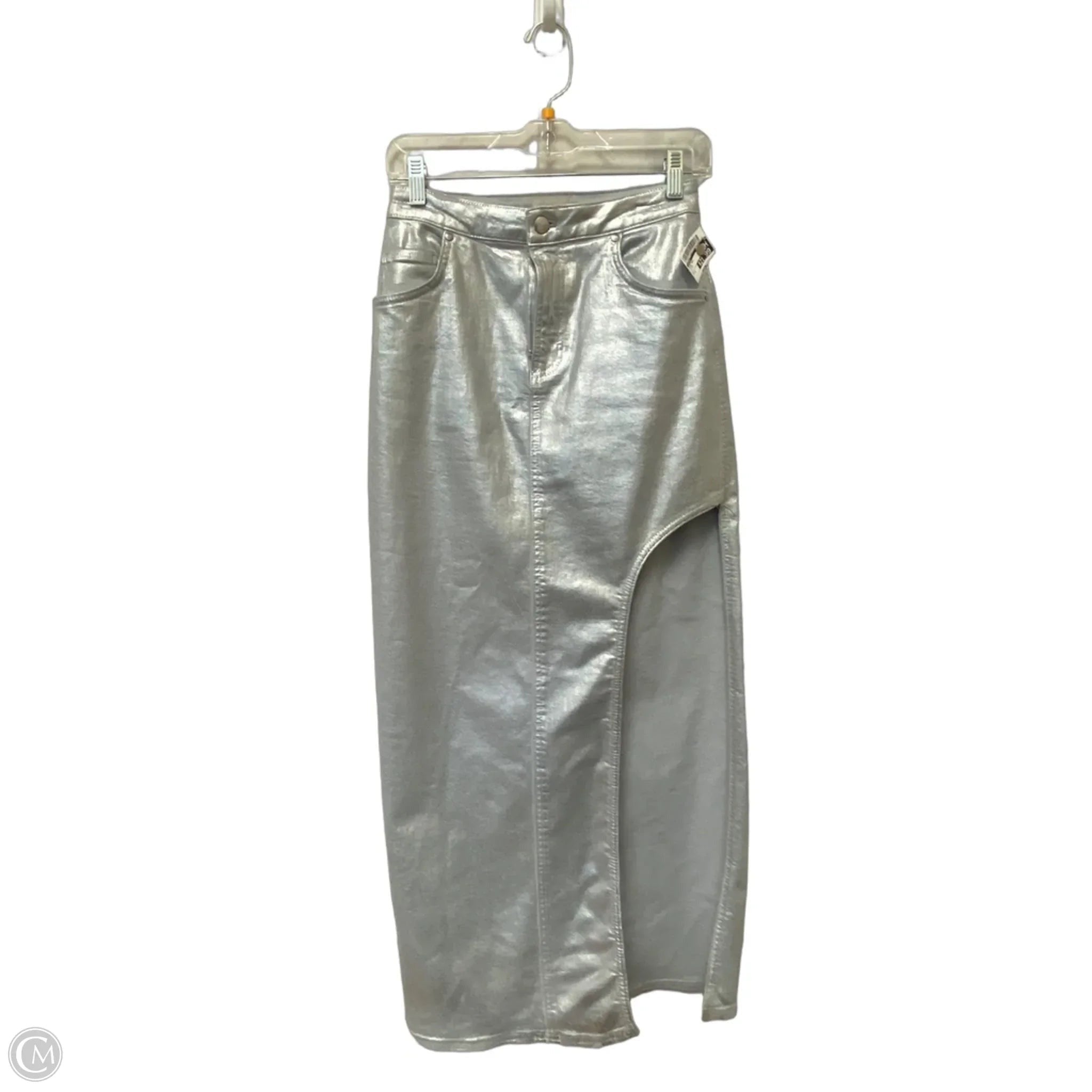 Skirt Maxi By Pilcro In Silver, Size: 2