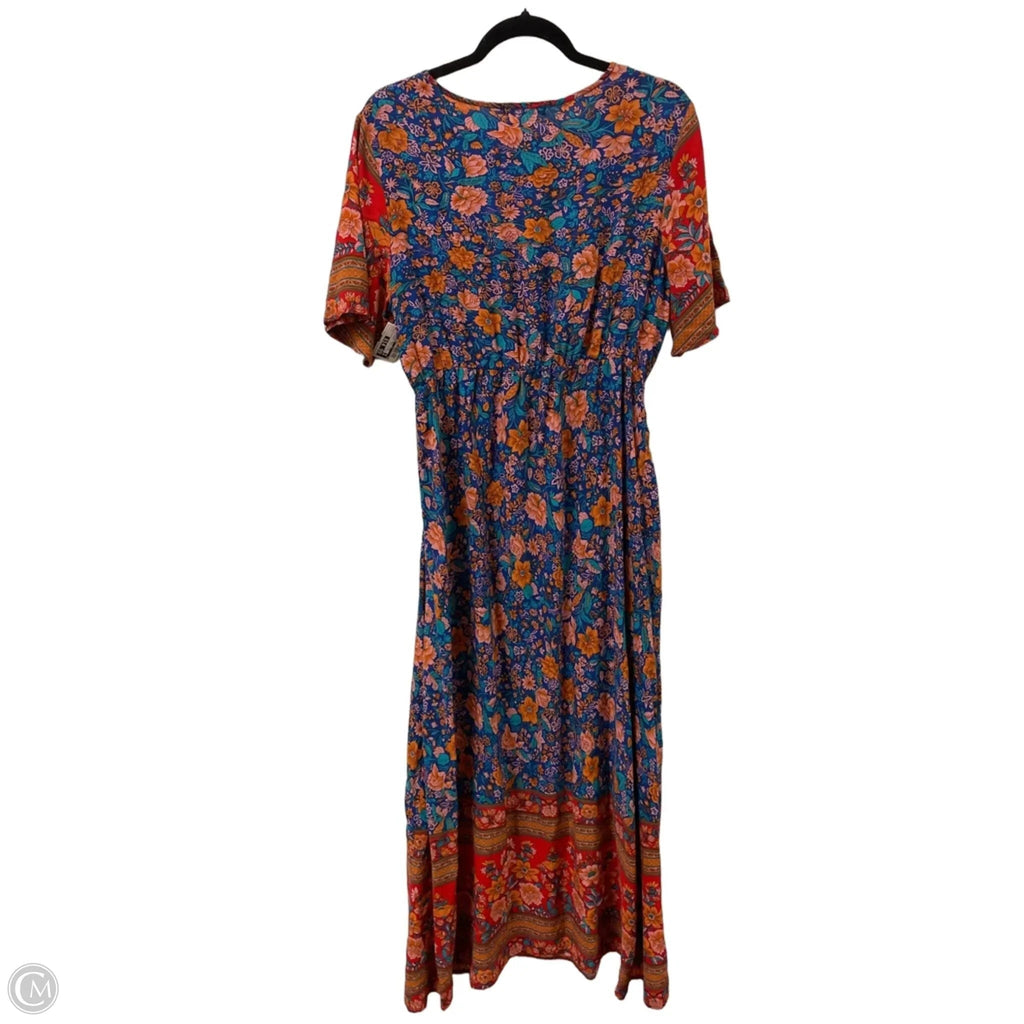 Dress Casual Maxi By Prettygarden In Floral Print, Size: L