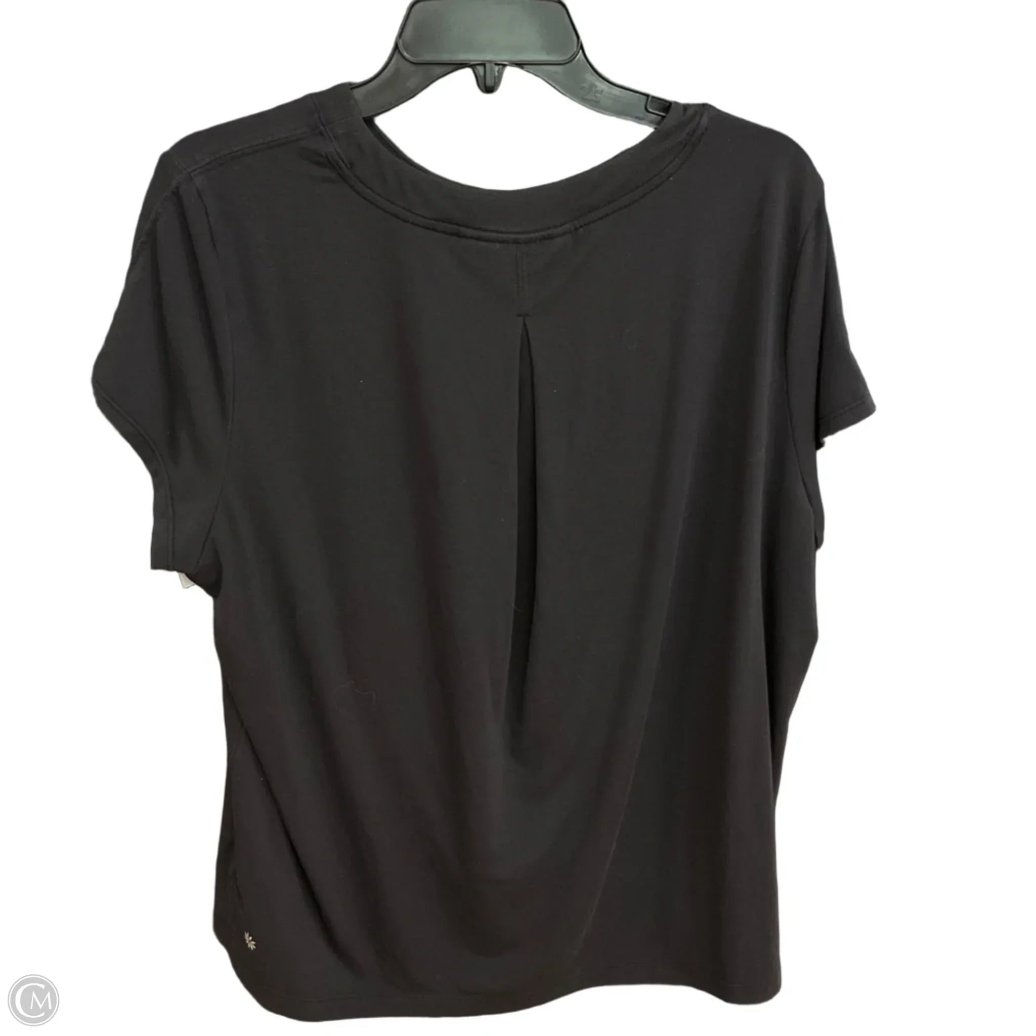 Top Short Sleeve By Athleta In Navy, Size: S