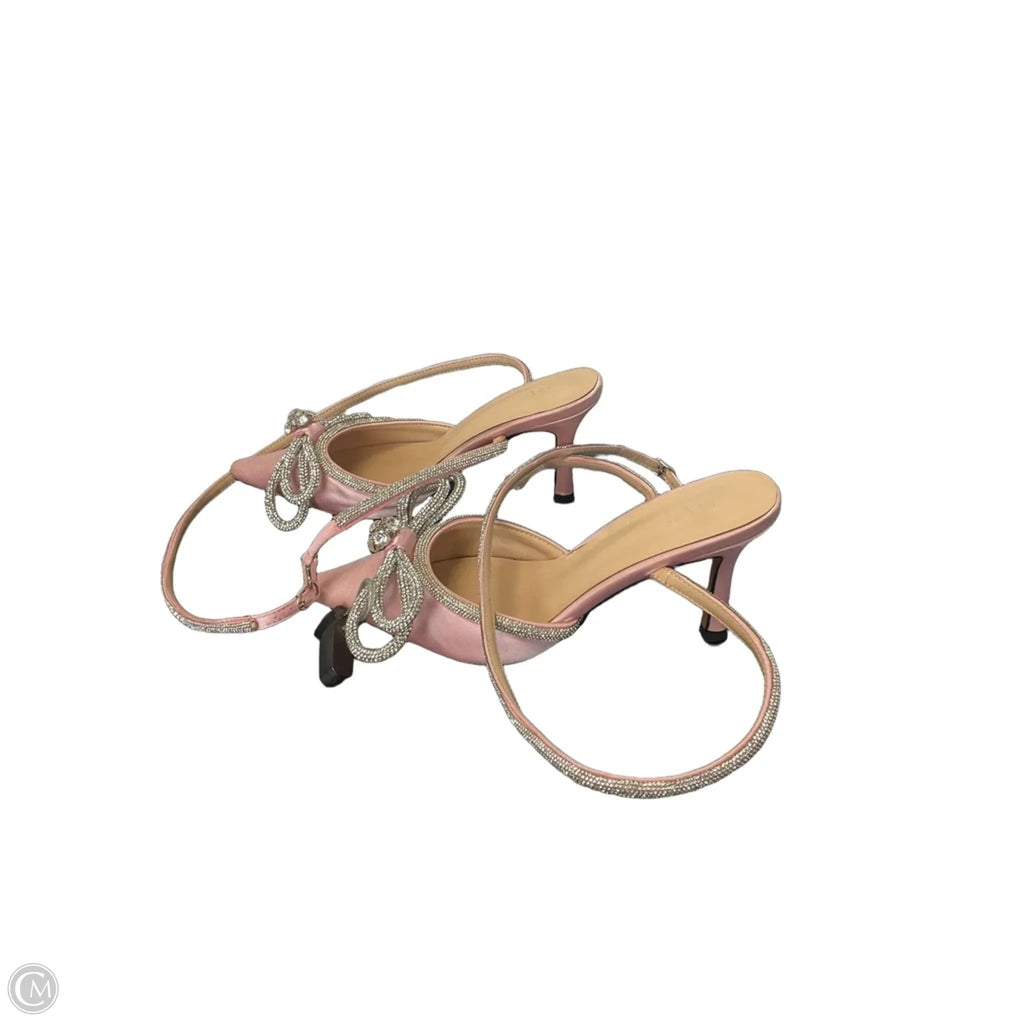 Shoes Heels Kitten By Clothes Mentor In Pink, Size: 6.5