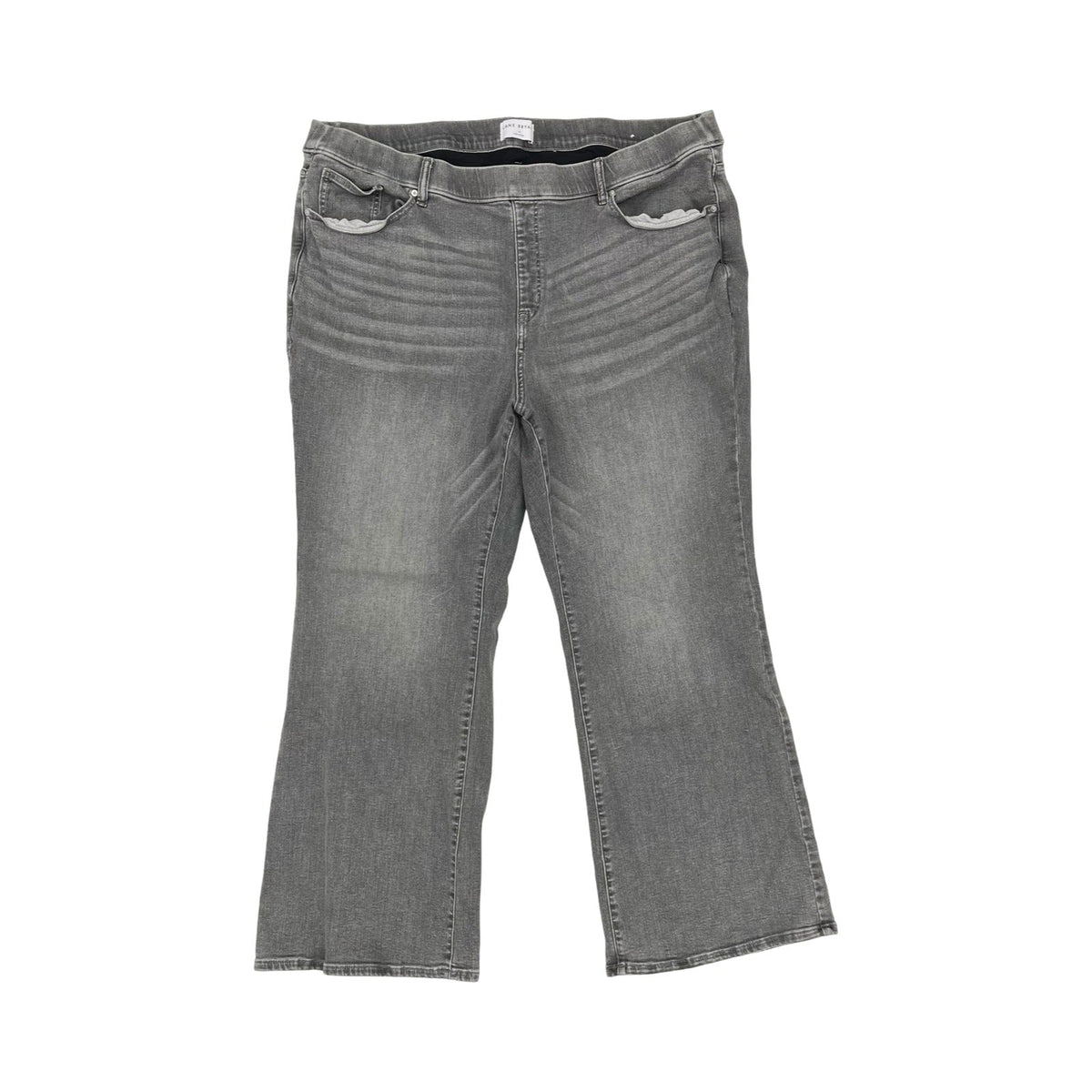 Jeans Wide Leg By Lane Bryant In Grey Denim, Size:24