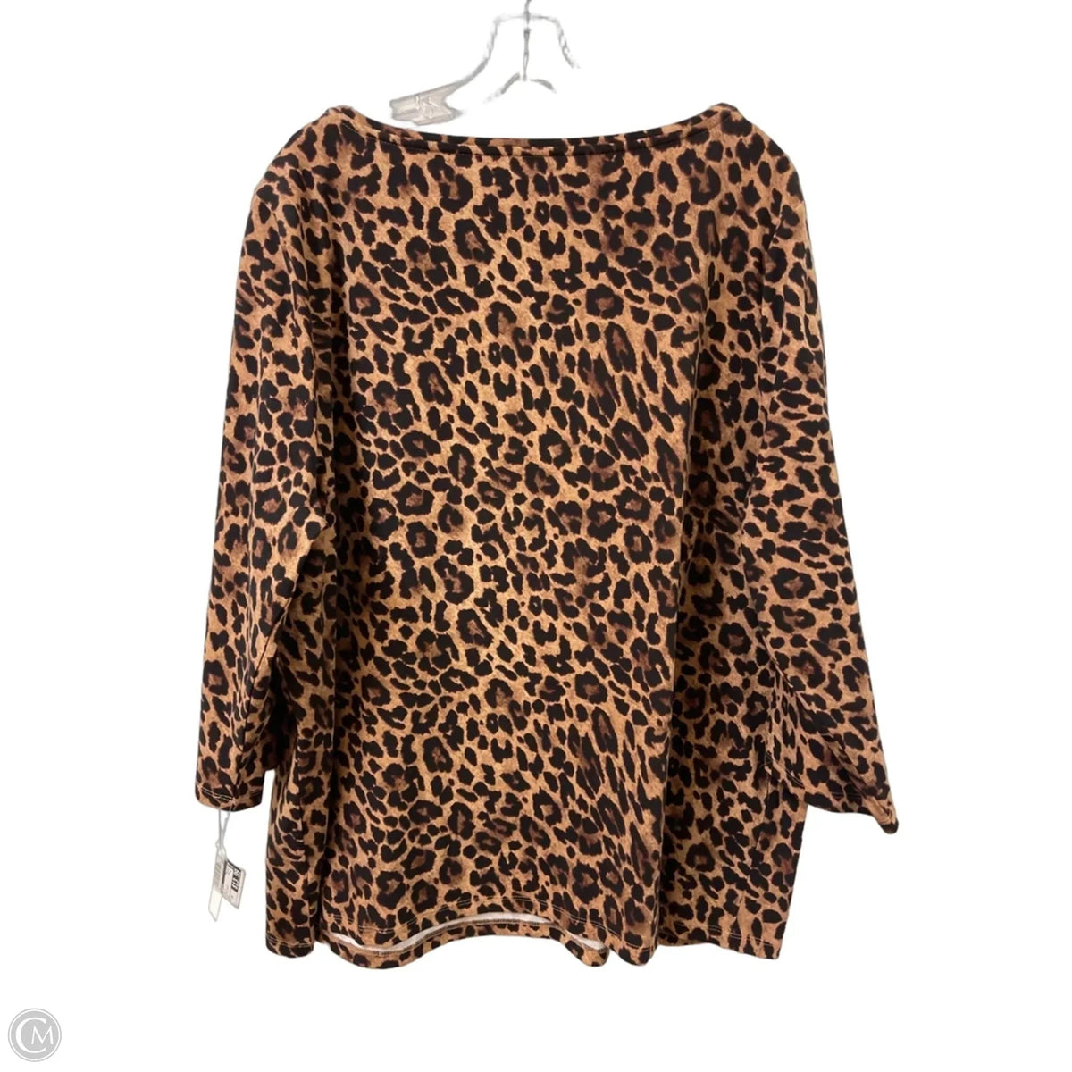 Top Long Sleeve By Talbots In Animal Print, Size: 3x