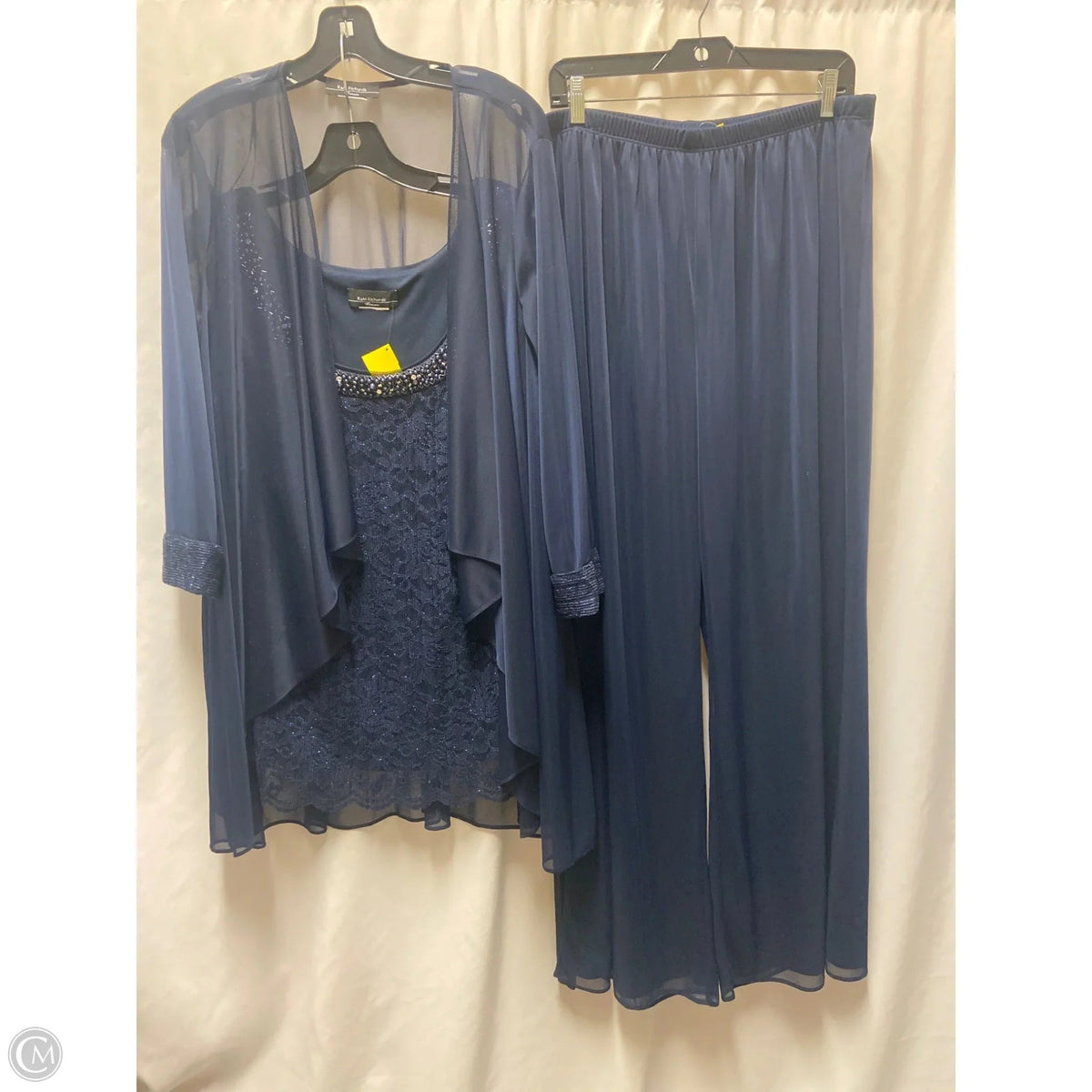 Pants Suit 2pc By Clothes Mentor In Navy, Size: L