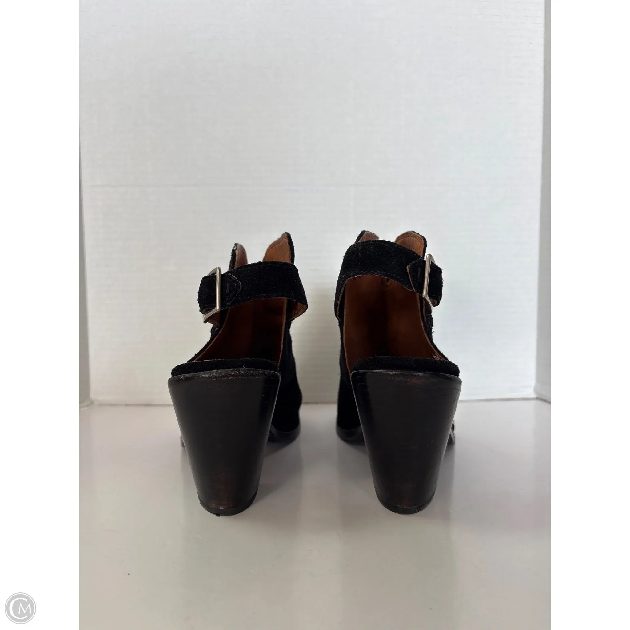 Sandals Designer By Frye In Black, Size: 9