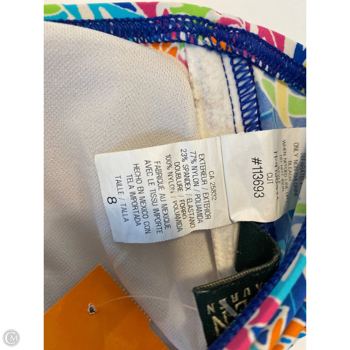 Swimsuit 2pc By Ralph Lauren In Blue, Size: M