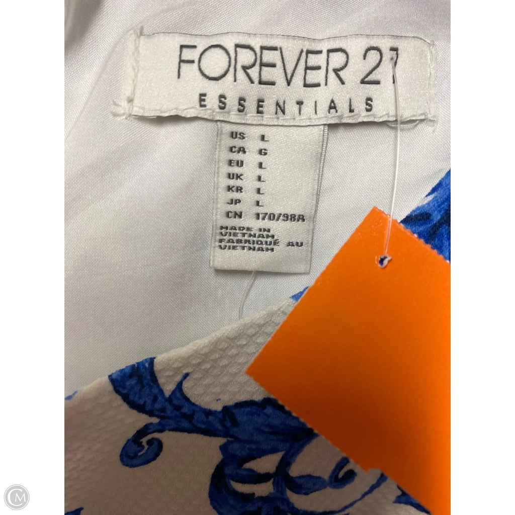 Top Sleeveless By Forever 21 In Blue, Size: L