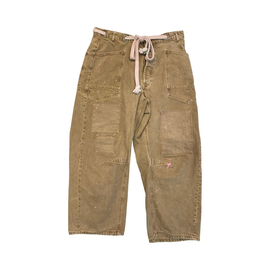 Jeans Wide Leg By We The Free In Brown Denim, Size:14