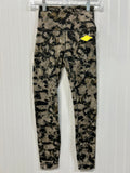 Athletic Leggings By Lululemon In Taupe, Size:4