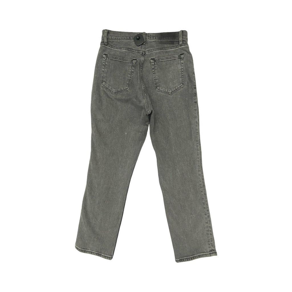 Jeans Straight By Abercrombie And Fitch In Grey Denim, Size:8