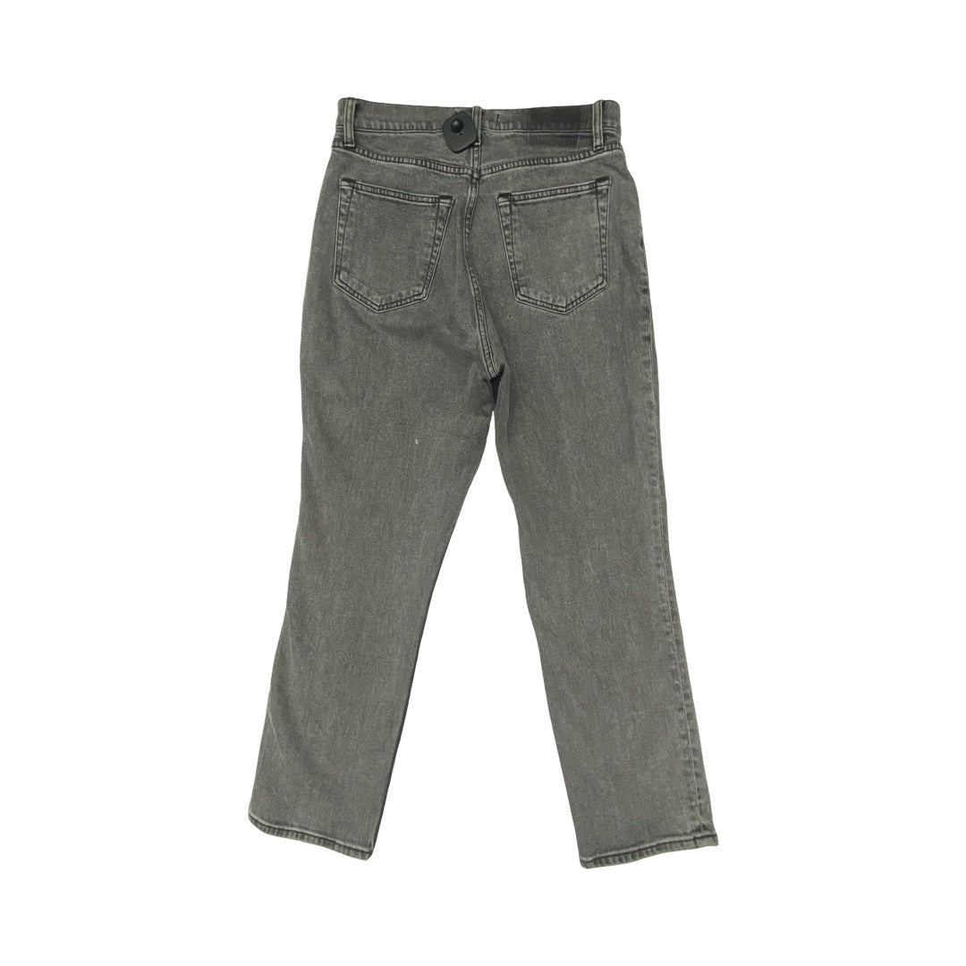 Jeans Straight By Abercrombie And Fitch In Grey Denim, Size:8