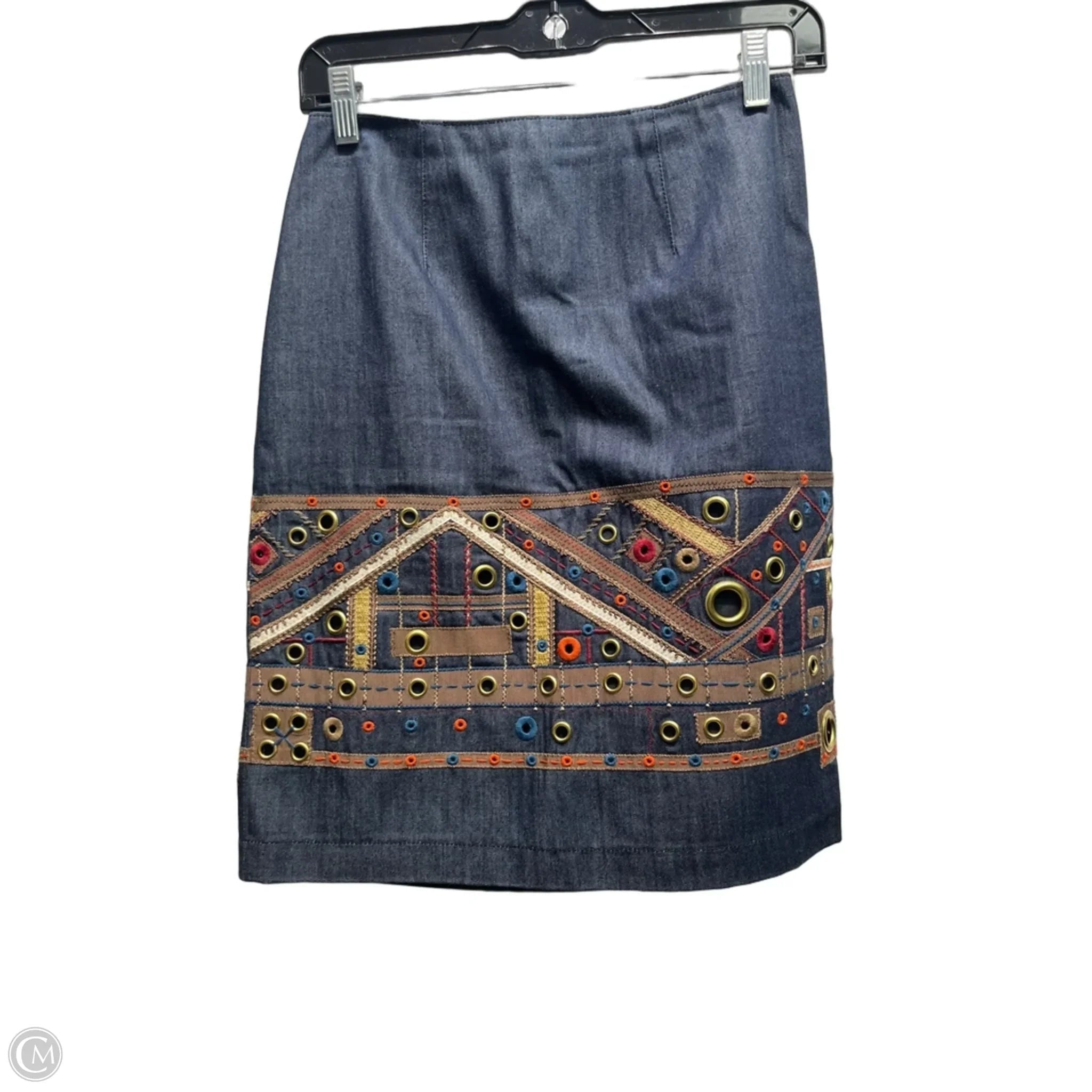 Skirt Mini & Short By Worth Ny In Blue Denim, Size: Xs