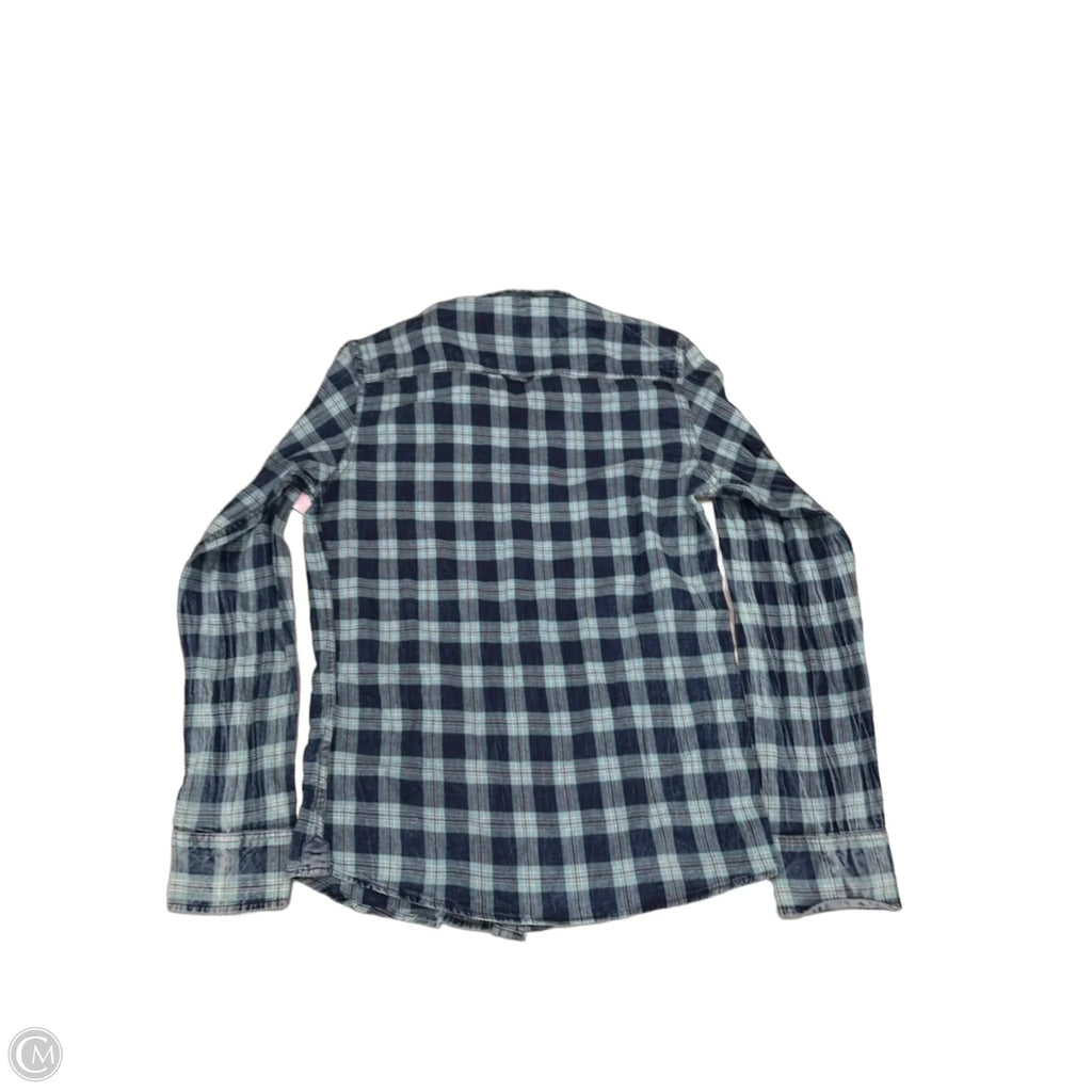 Top Long Sleeve By Cme In Blue, Size: S