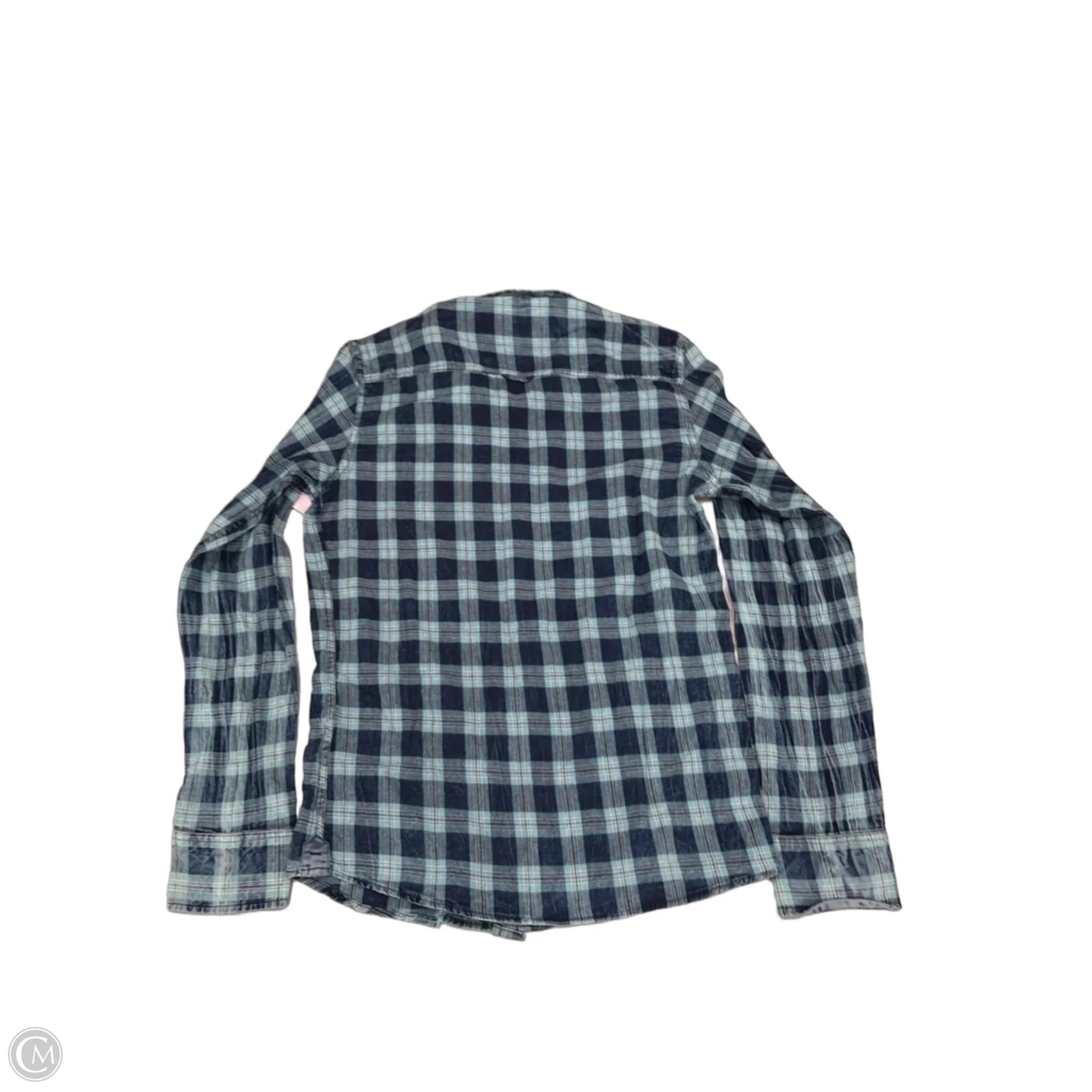 Top Long Sleeve By Cme In Blue, Size: S