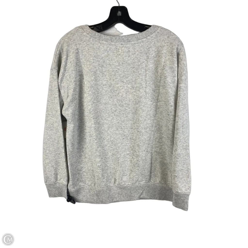 Sweatshirt Crewneck By Lou And Grey In Grey, Size: S