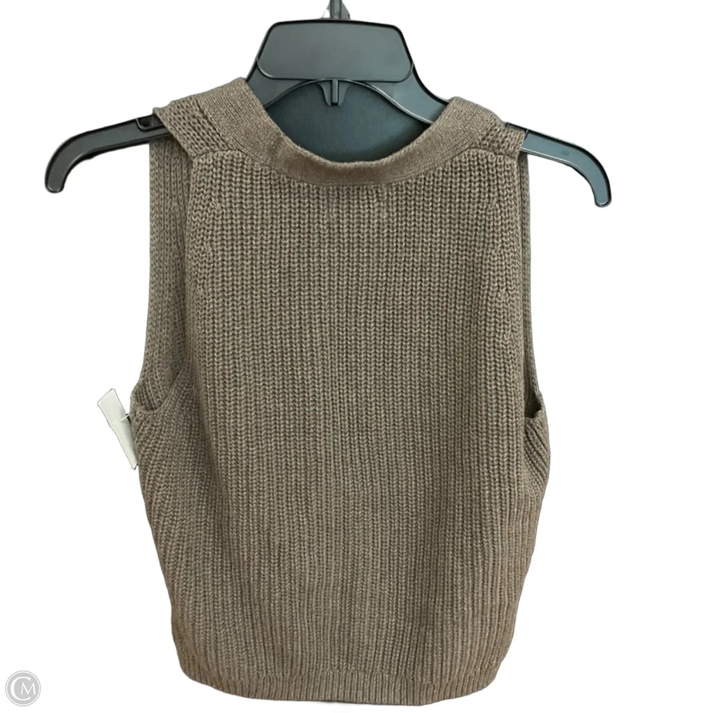Vest Sweater By Universal Thread In Brown, Size: M
