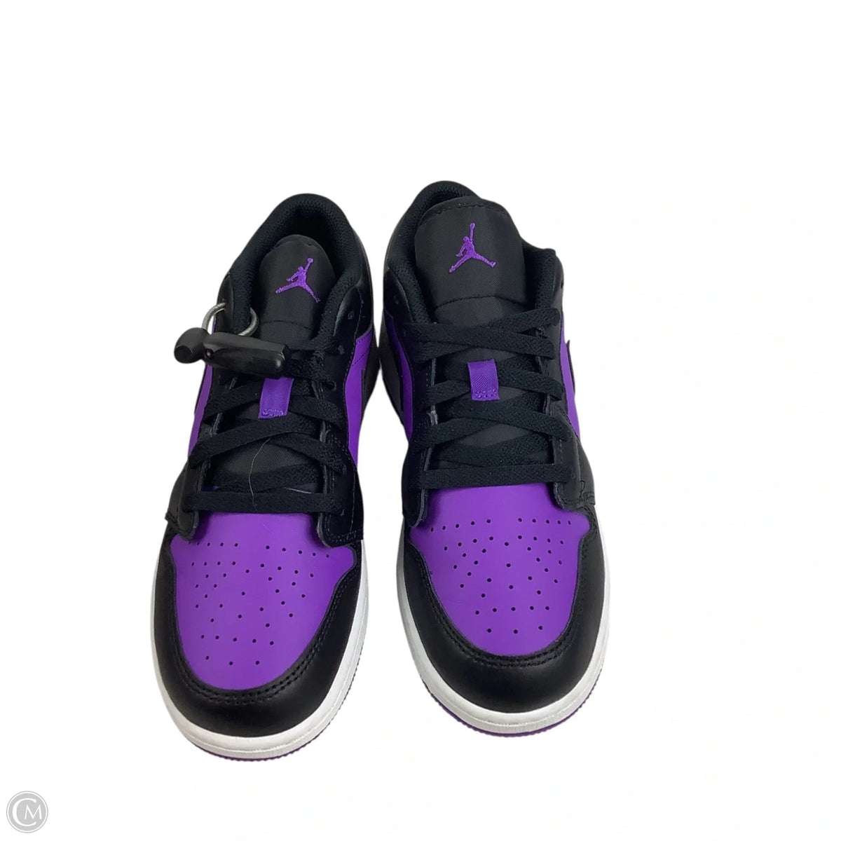 Shoes Luxury Designer By Jordan In Purple, Size: BOYS size 6Y = Estimated 7.5