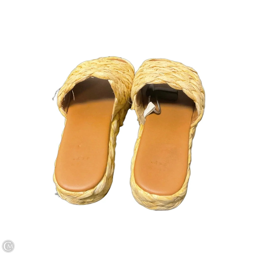 Sandals Heels Platform By A New Day In Tan, Size: 6