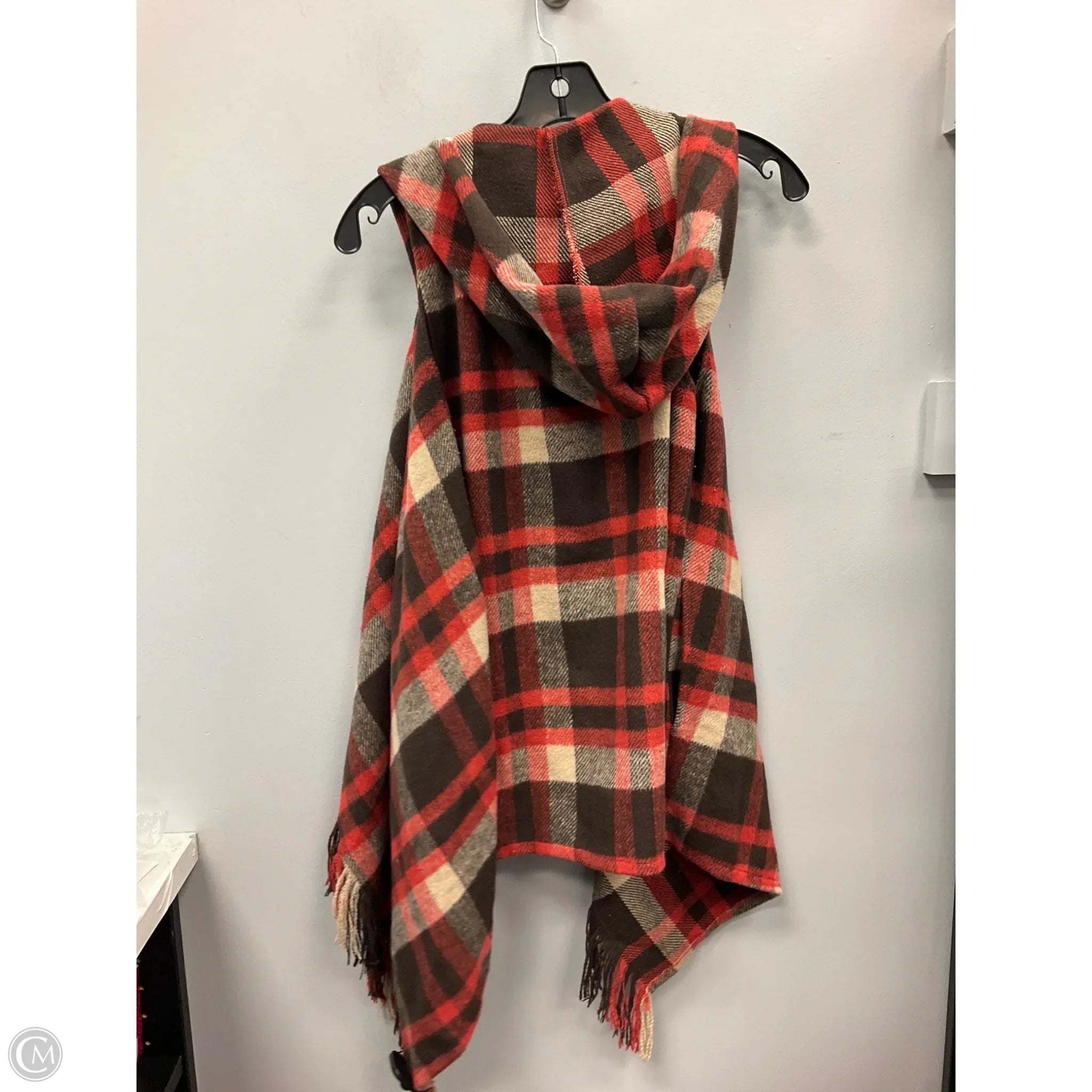Vest Faux Fur & Sherpa By Favlux In Plaid Pattern, Size: S