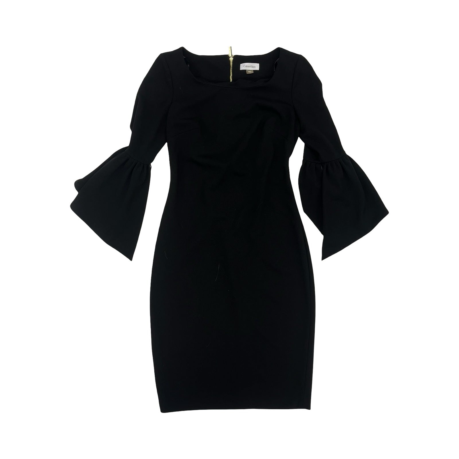 Dress Work By Calvin Klein In Black, Size:2