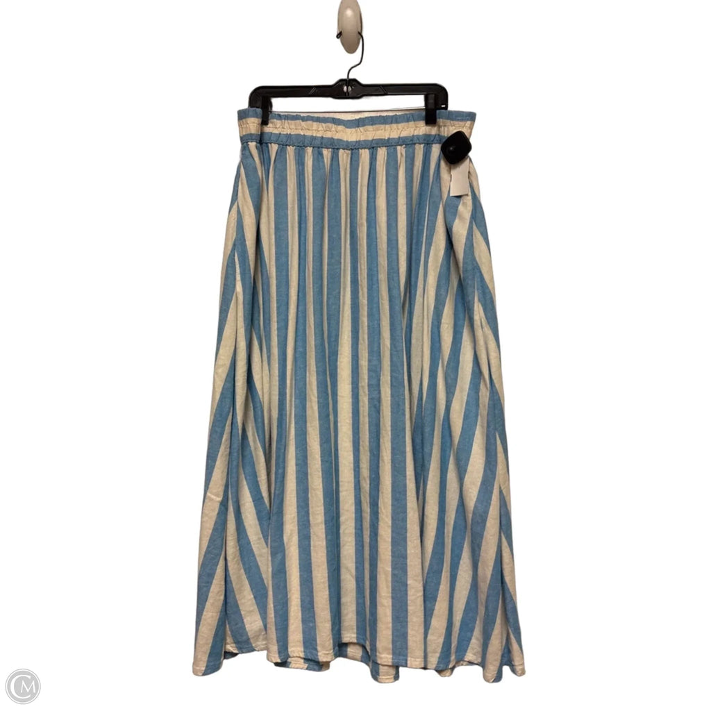 Skirt Maxi By A New Day In Striped Pattern, Size: 16