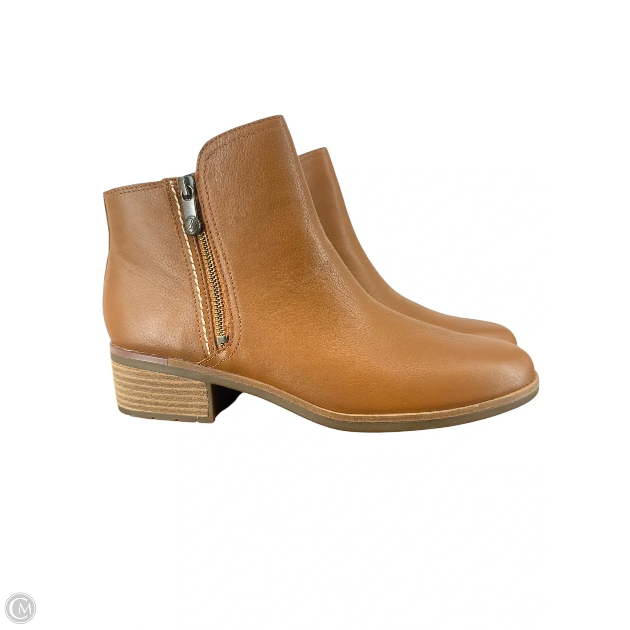 Boots Ankle Heels By Sperry In Brown, Size: 10