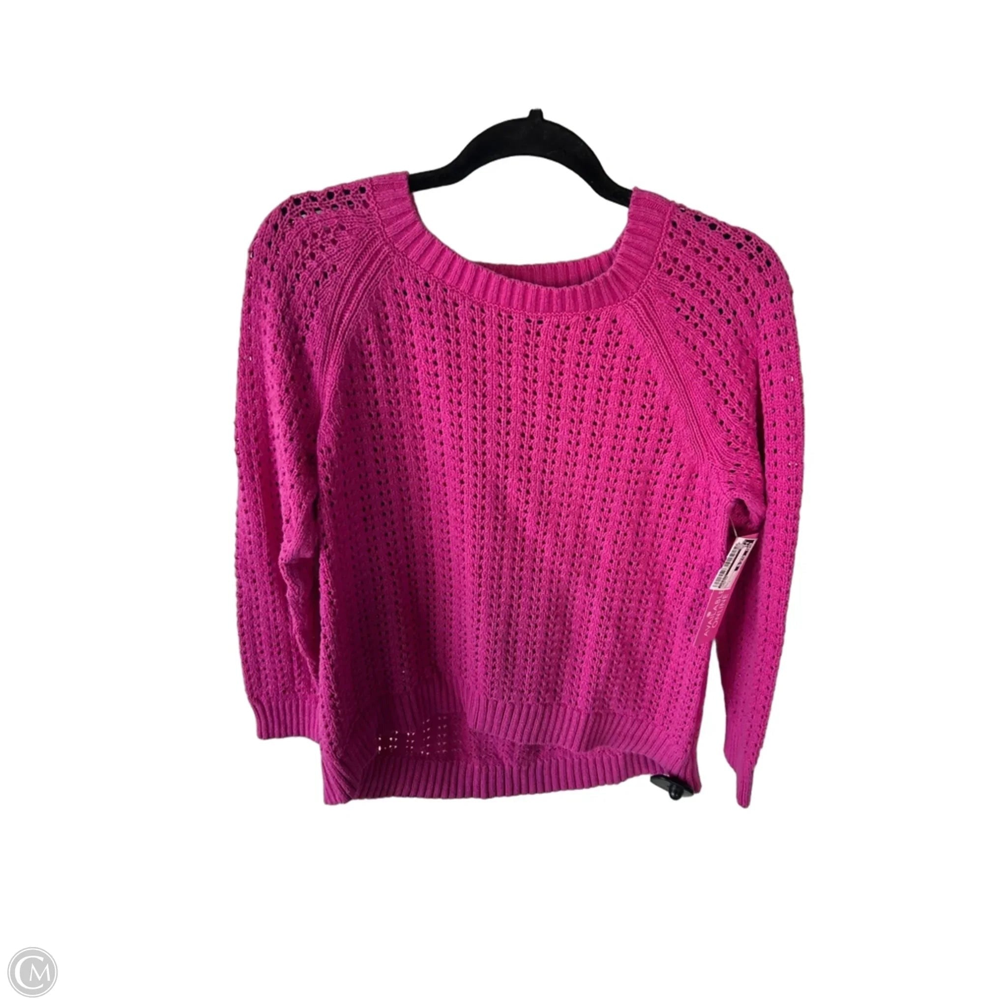 Sweater By Talbots In Pink, Size: L