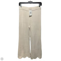 Cropped Scallop Hem Pants Lounge By Barefoot Dreams In Tan, Size: Xs